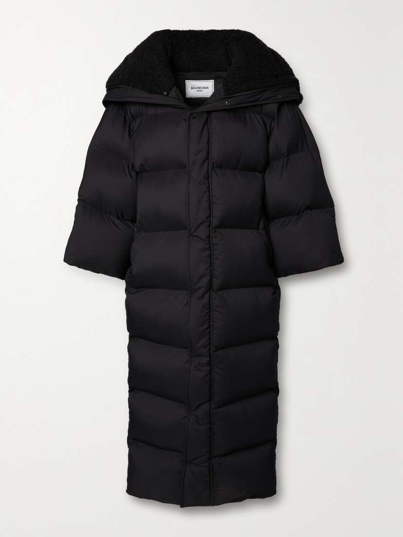 Balenciaga Cb Oversized Quilted Padded Shell Coat