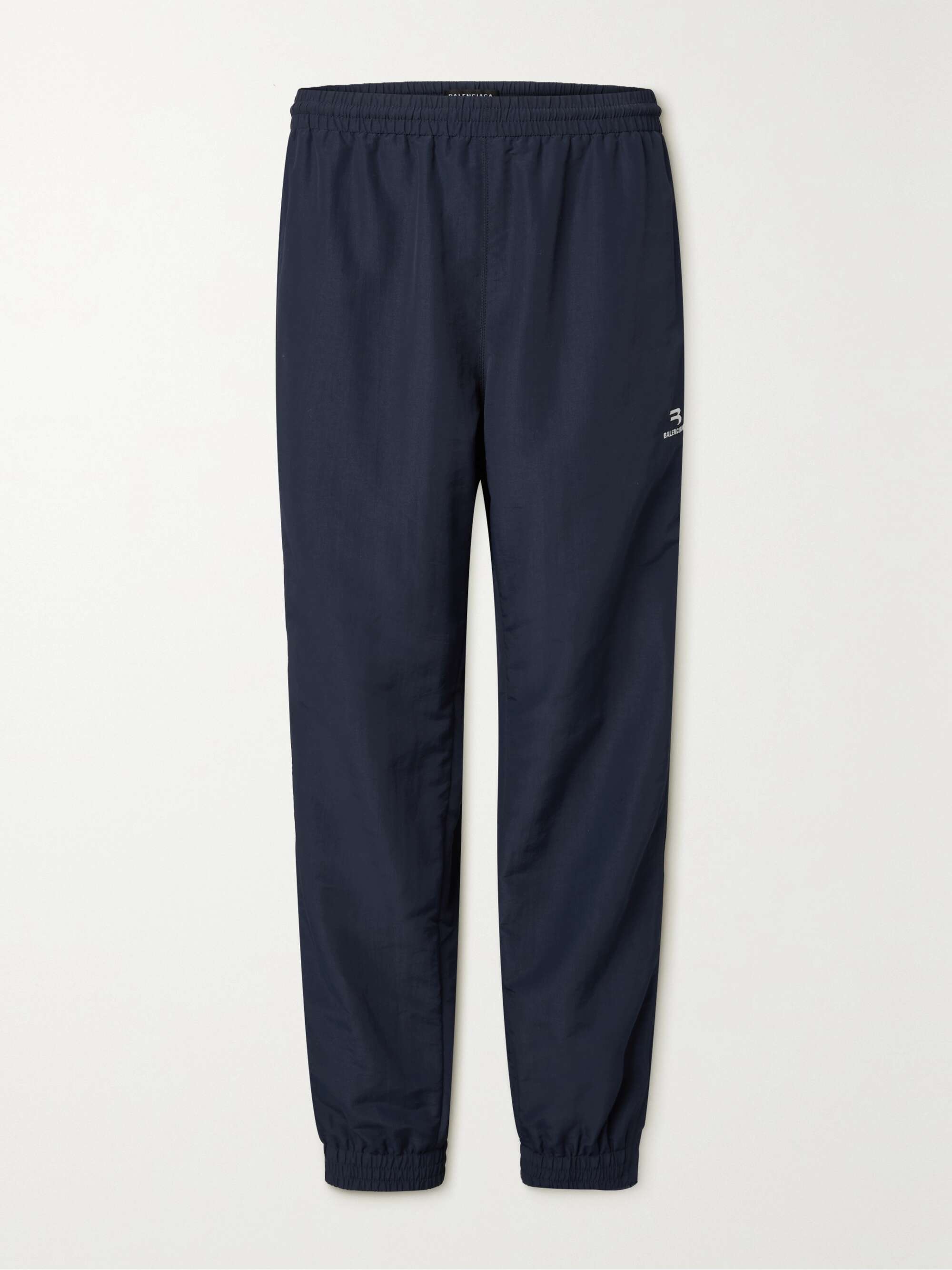 Striped shell track pants
