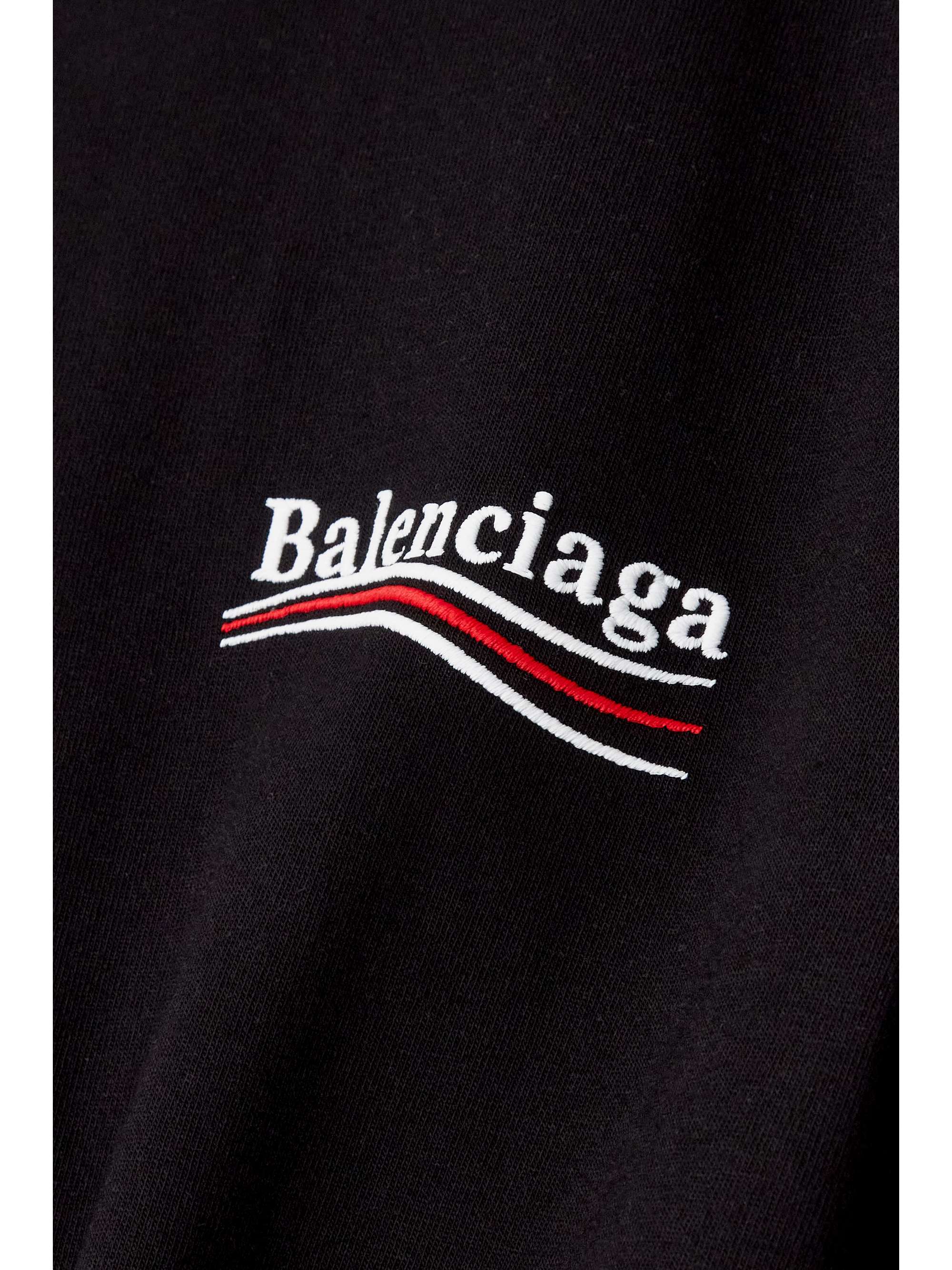 BALENCIAGA Oversized embroidered cotton-jersey T-shirt