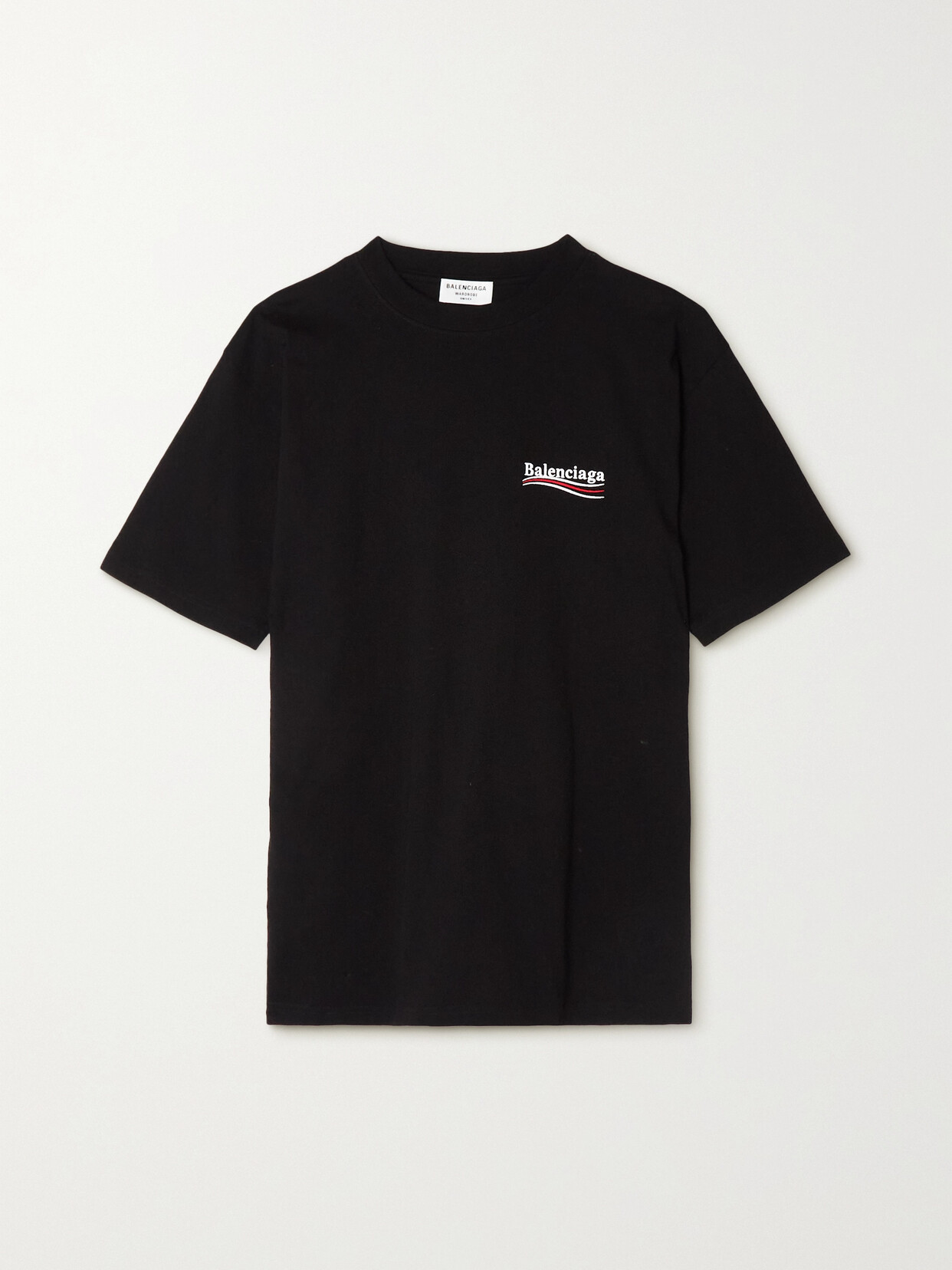 Oversized Embroidered Cotton-Jersey T-Shirt