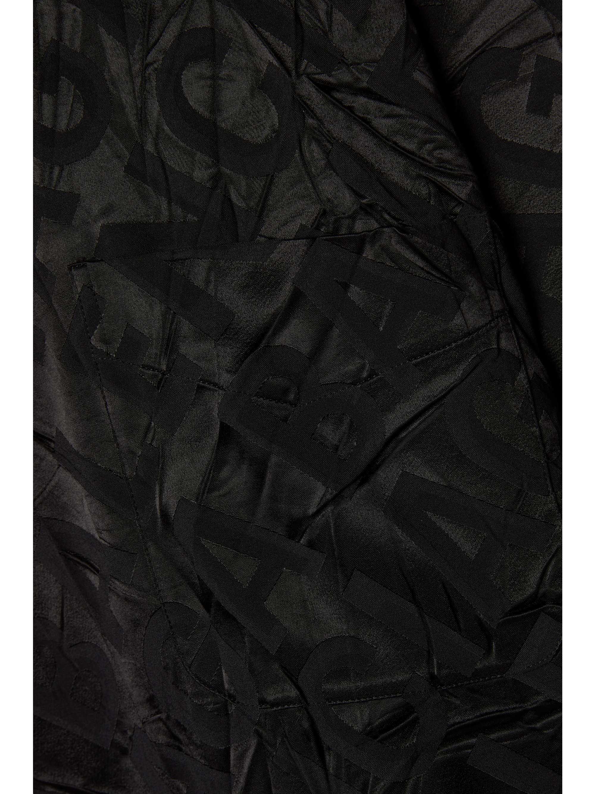 BALENCIAGA Crinkled satin-jacquard shirt