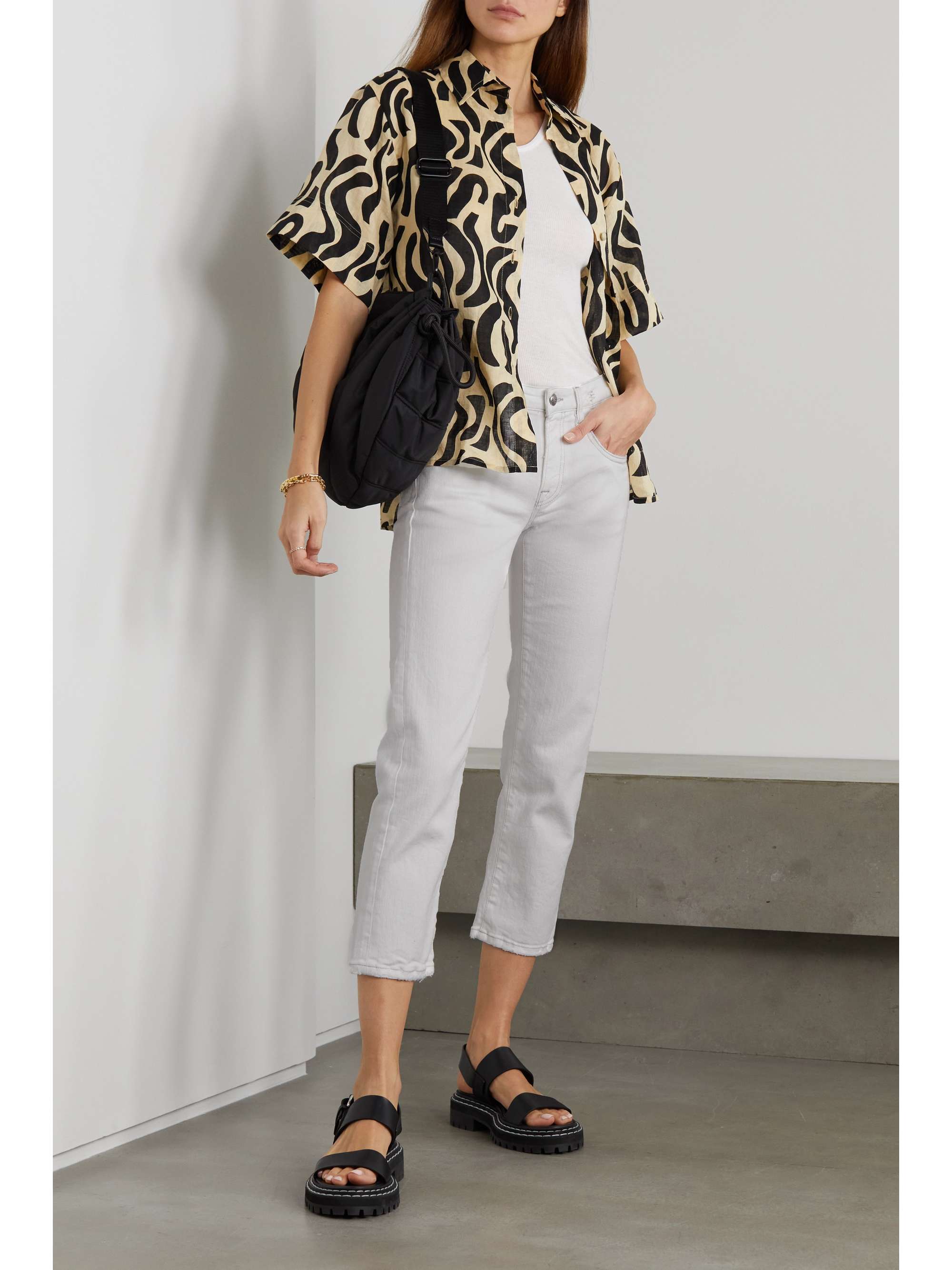 net-a-porter.com | Boy cropped low-rise straight-leg jeans