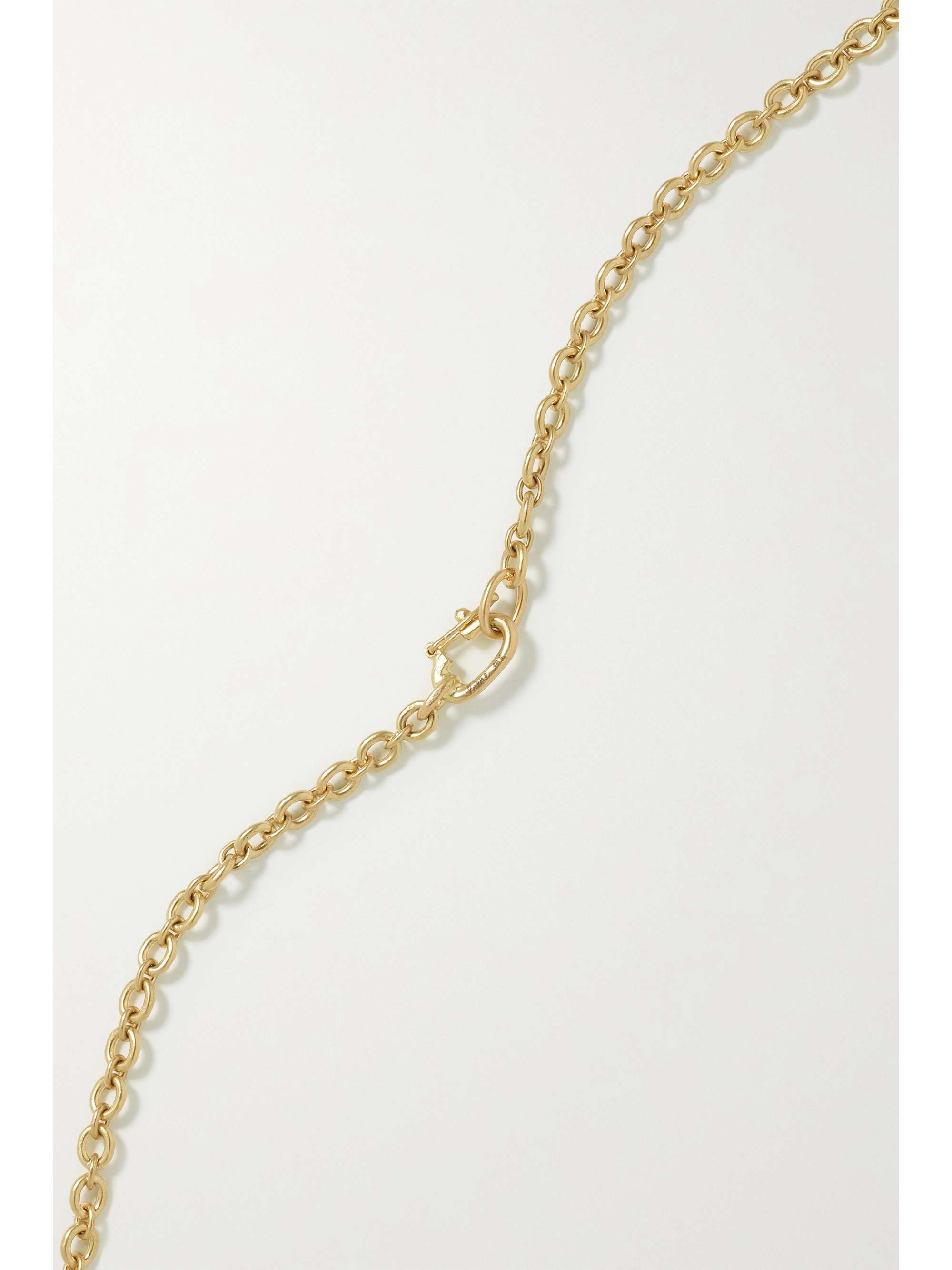 IRENE NEUWIRTH Love 18-karat gold, emerald and diamond necklace