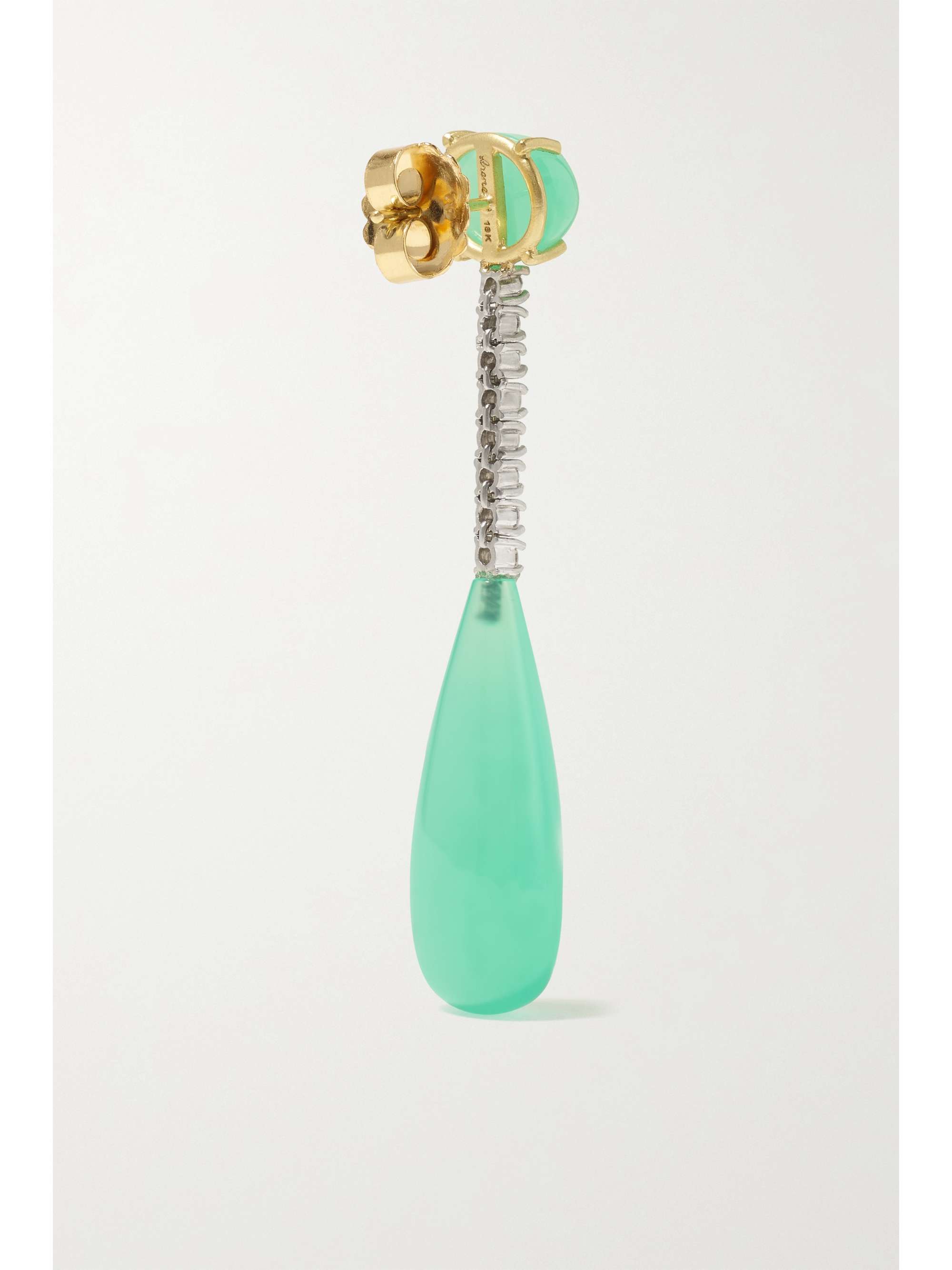 IRENE NEUWIRTH Gemmy Gem 18-karat white and yellow gold multi-stone earrings