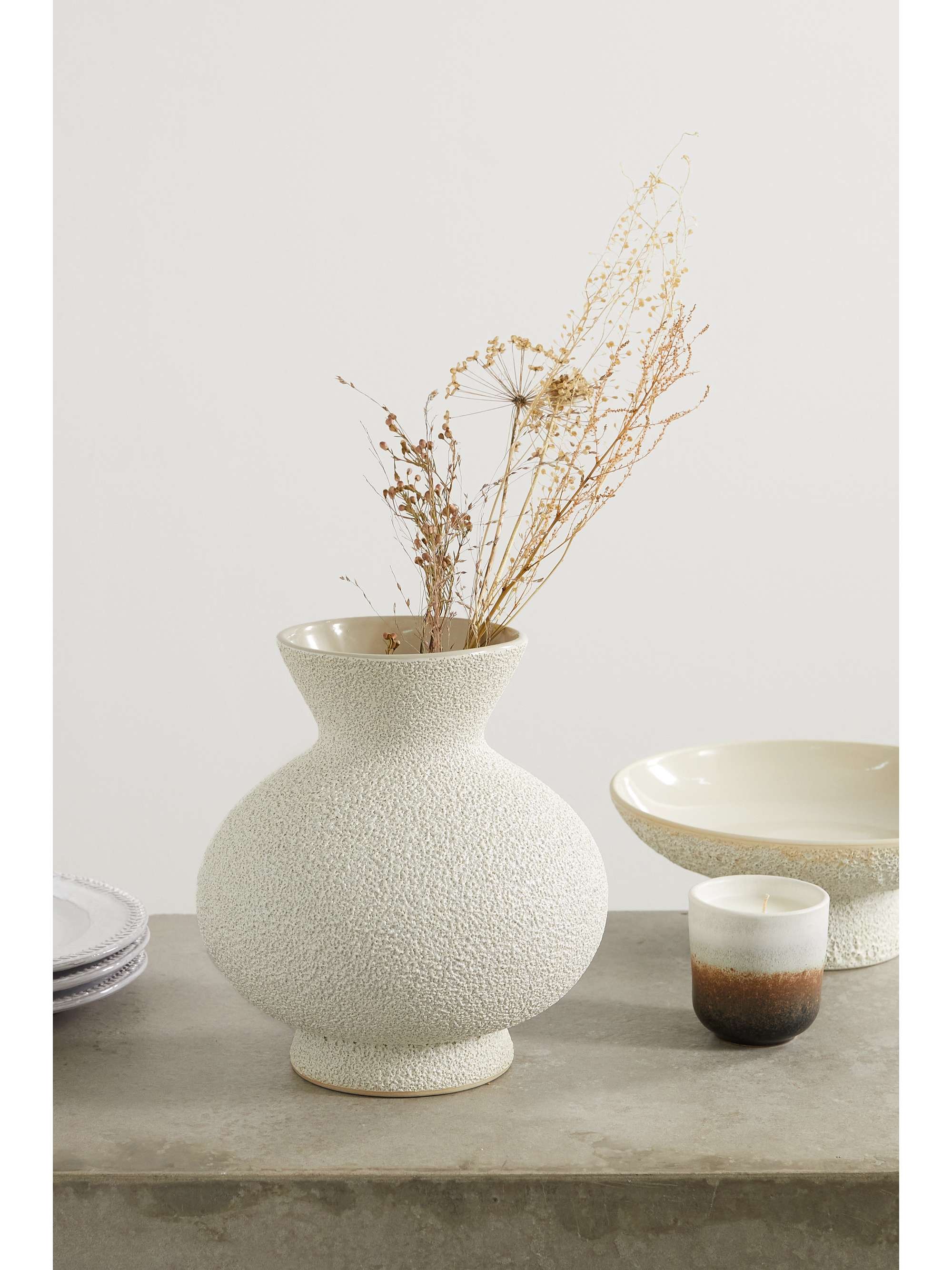 MARLOE MARLOE + NET SUSTAIN Sloane glazed ceramic vase