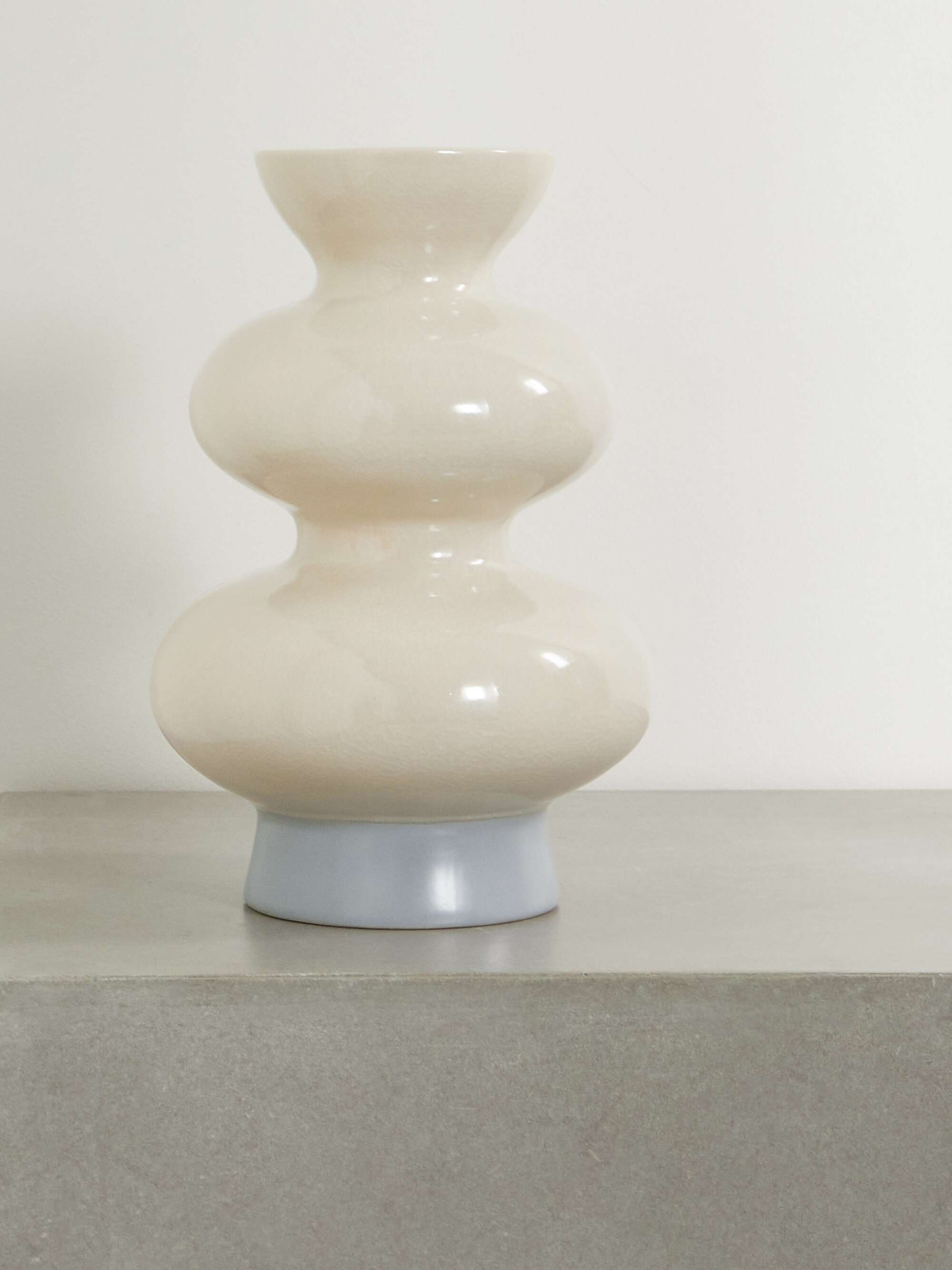 Cream Ellery glazed stoneware vase | MARLOE MARLOE | NET-A-PORTER