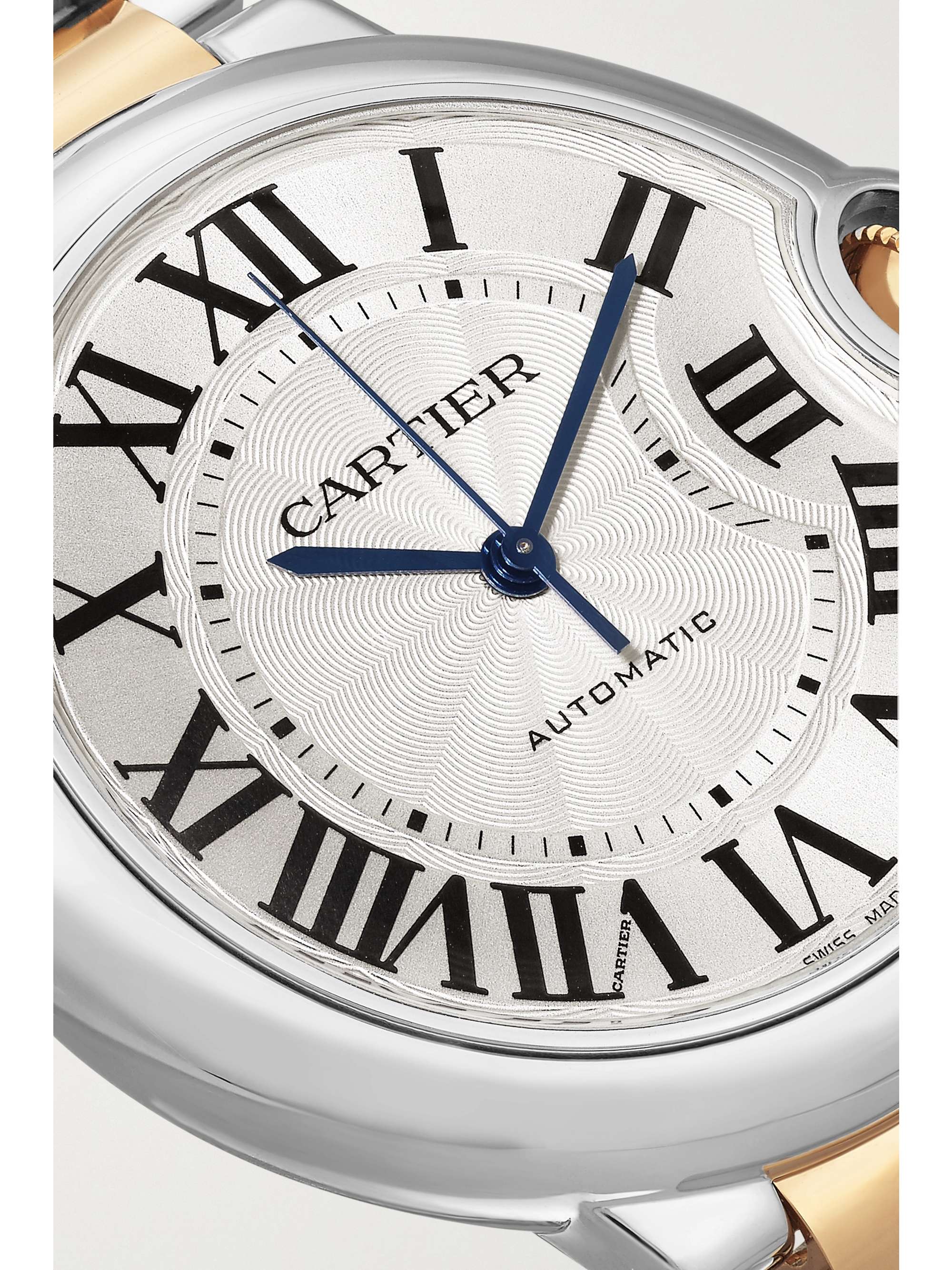 CARTIER Ballon Bleu de Cartier Automatic 36.6mm 18-karat gold and stainless steel watch