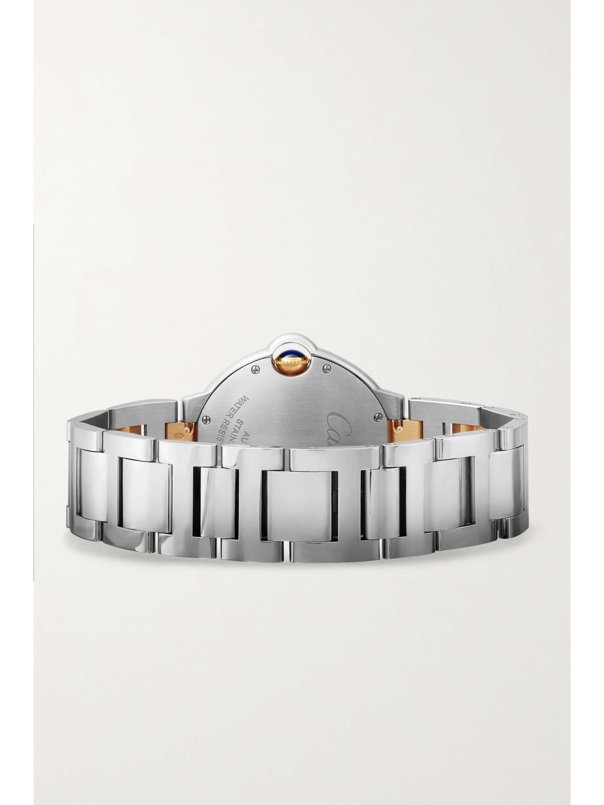 CARTIER Ballon Bleu de Cartier Automatic 36.6mm 18-karat gold and stainless steel watch