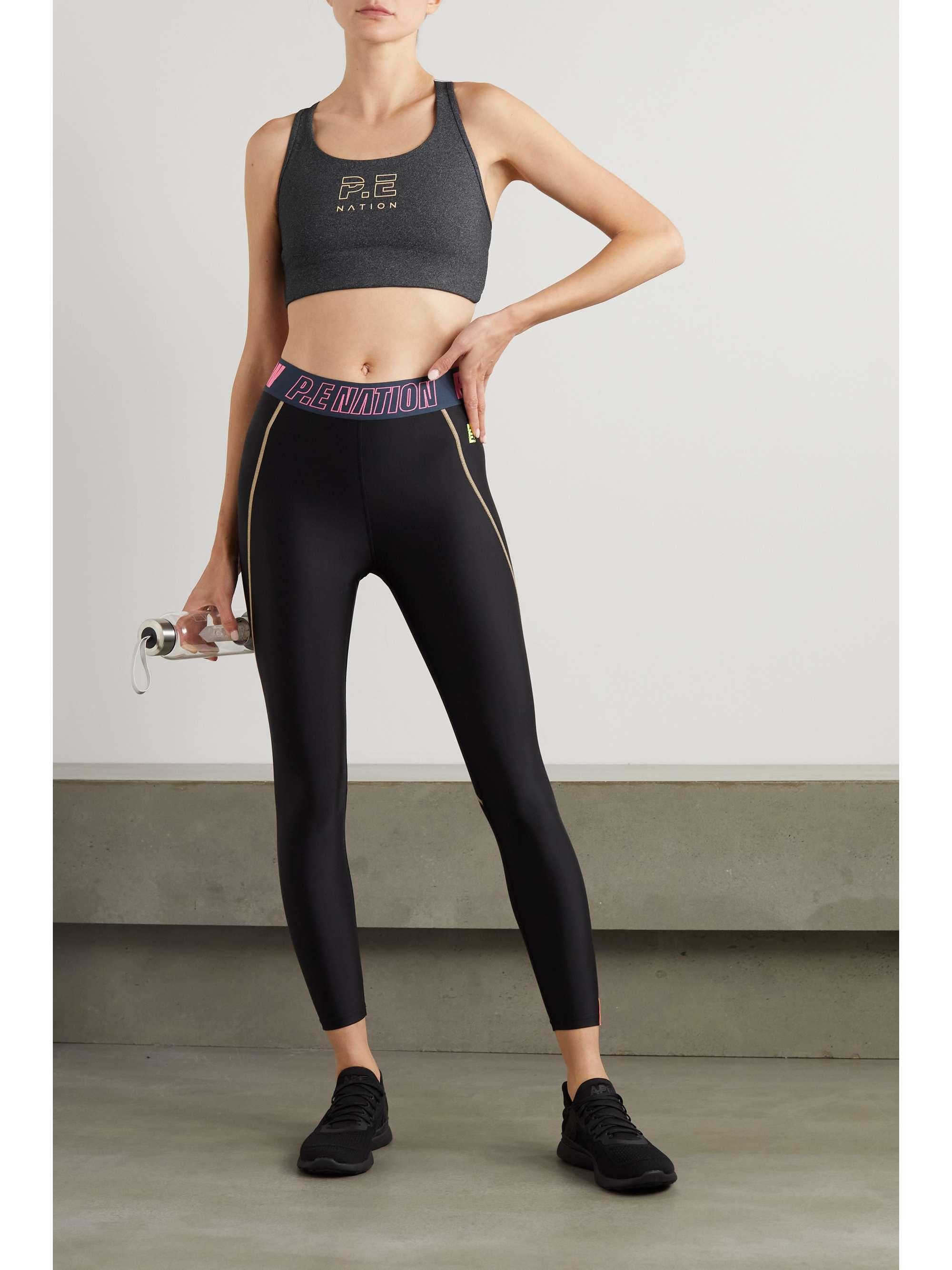 P.E NATION Reaction cutout stretch sports bra