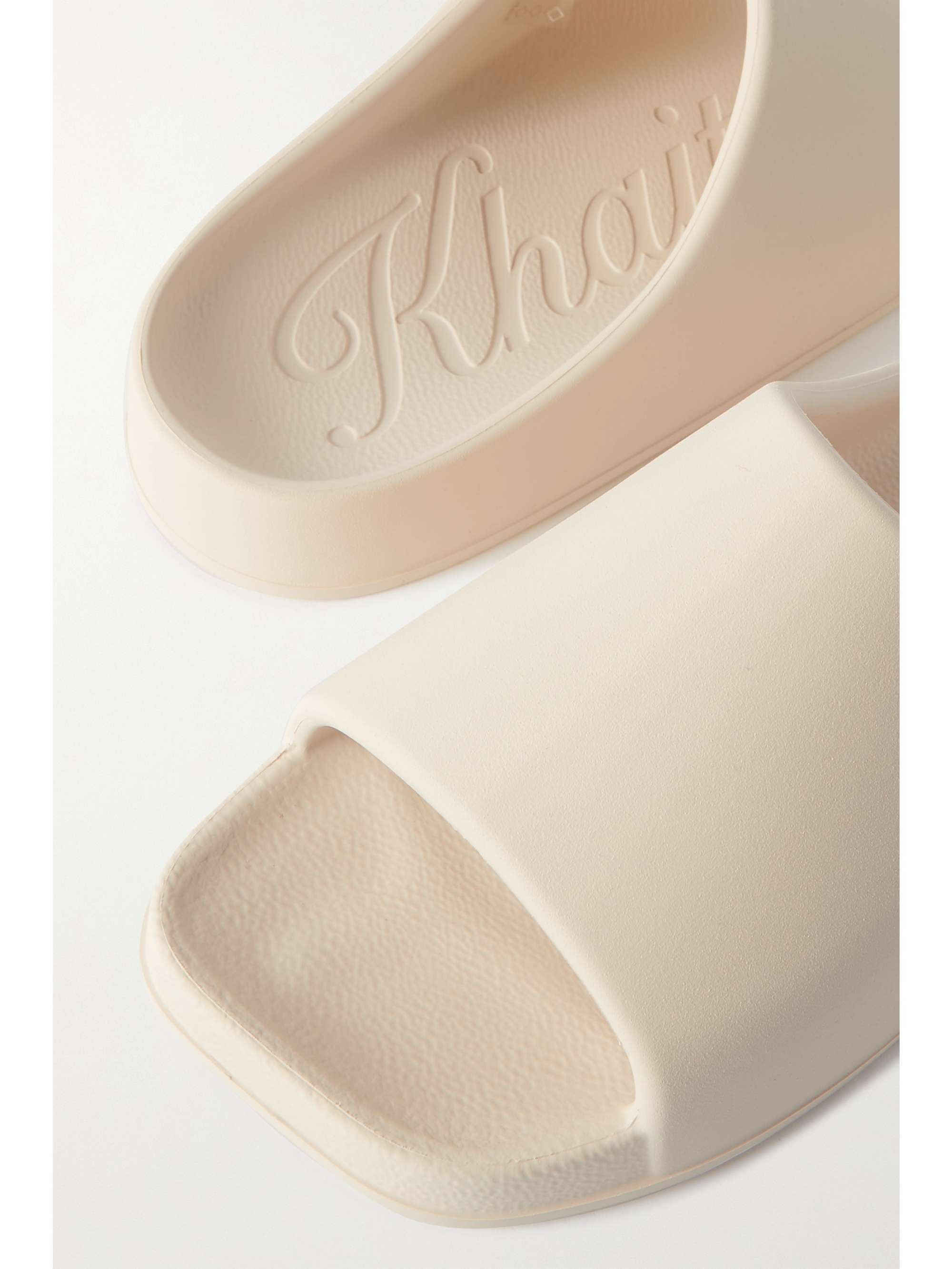 KHAITE Brighton rubber slides