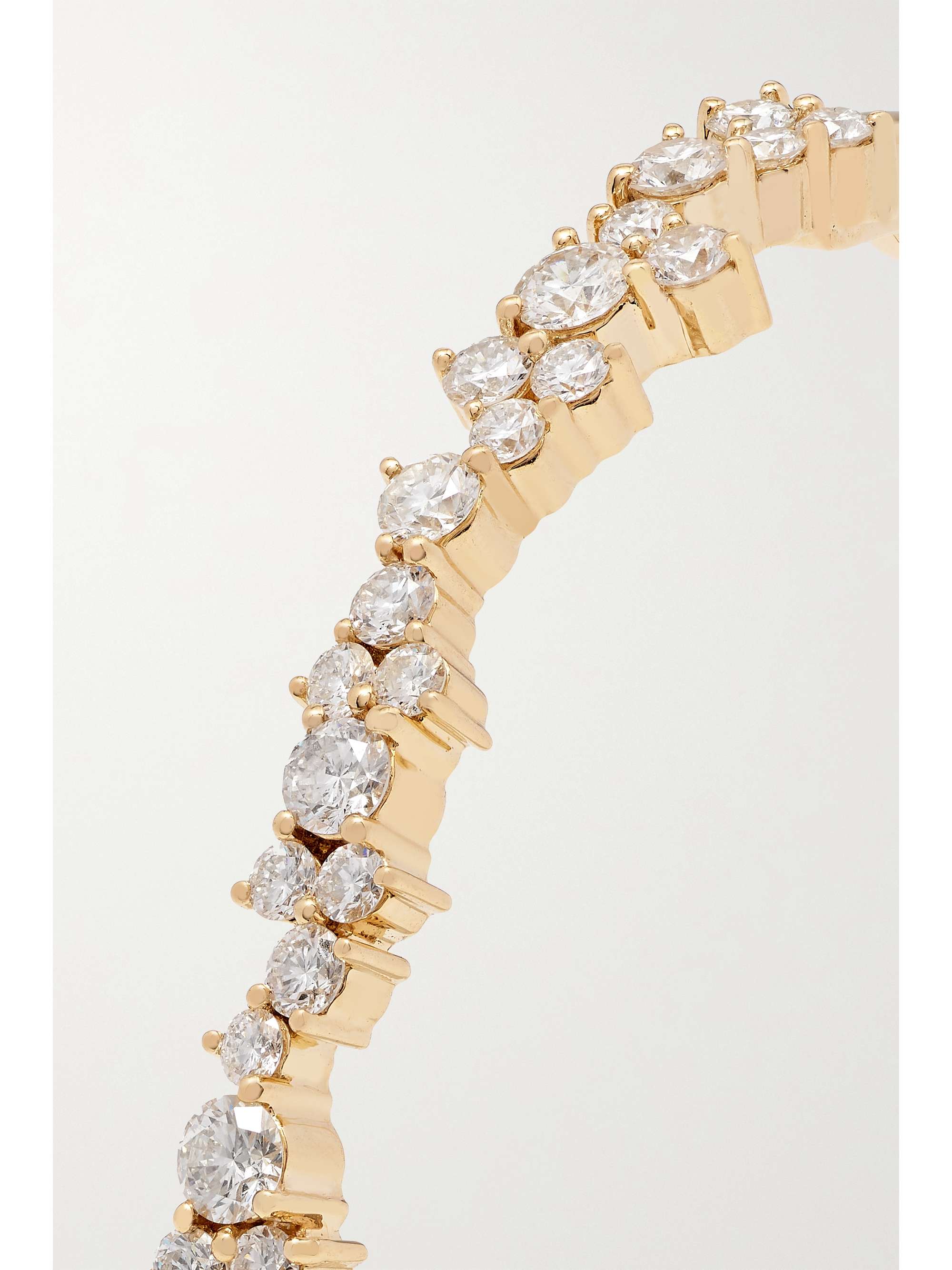 SYDNEY EVAN 14-karat gold diamond bangle