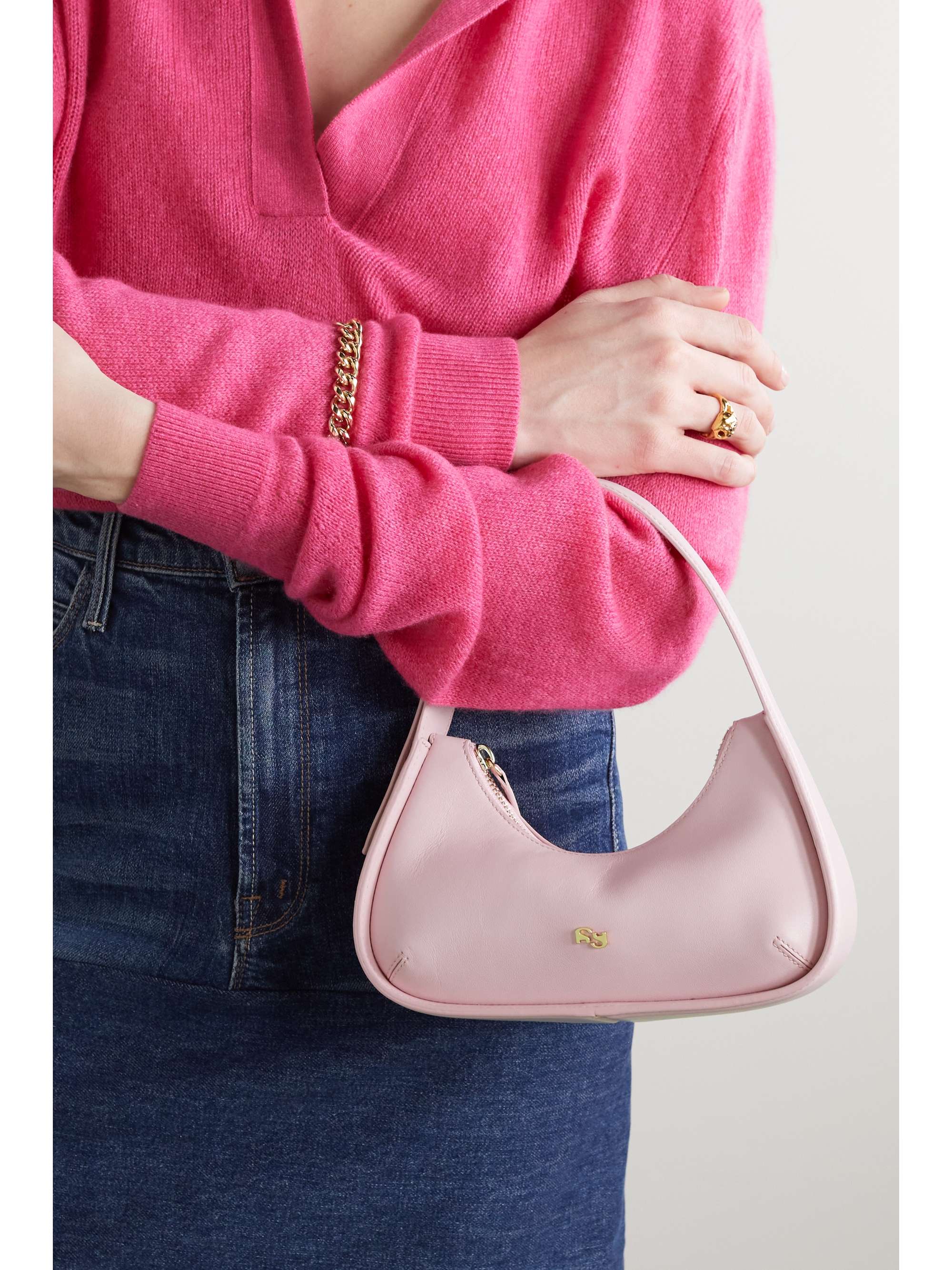 YUZEFI Tempura mini leather shoulder bag