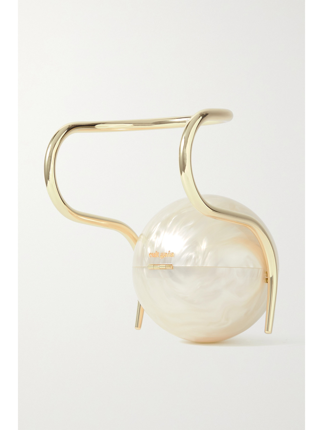 Cult Gaia Pearl Acrylic And Gold-tone Tote In White