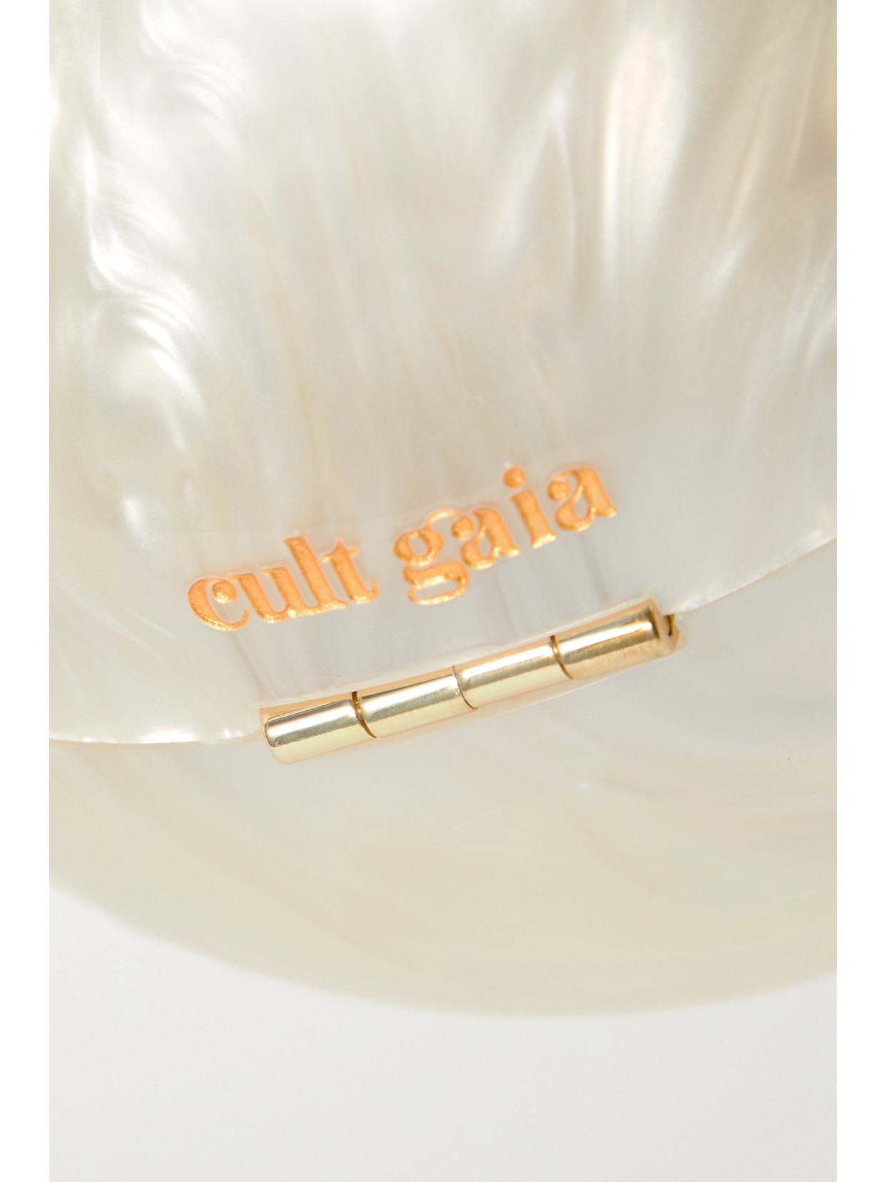 Cult Gaia Pearl Acrylic And Gold-tone Tote In White