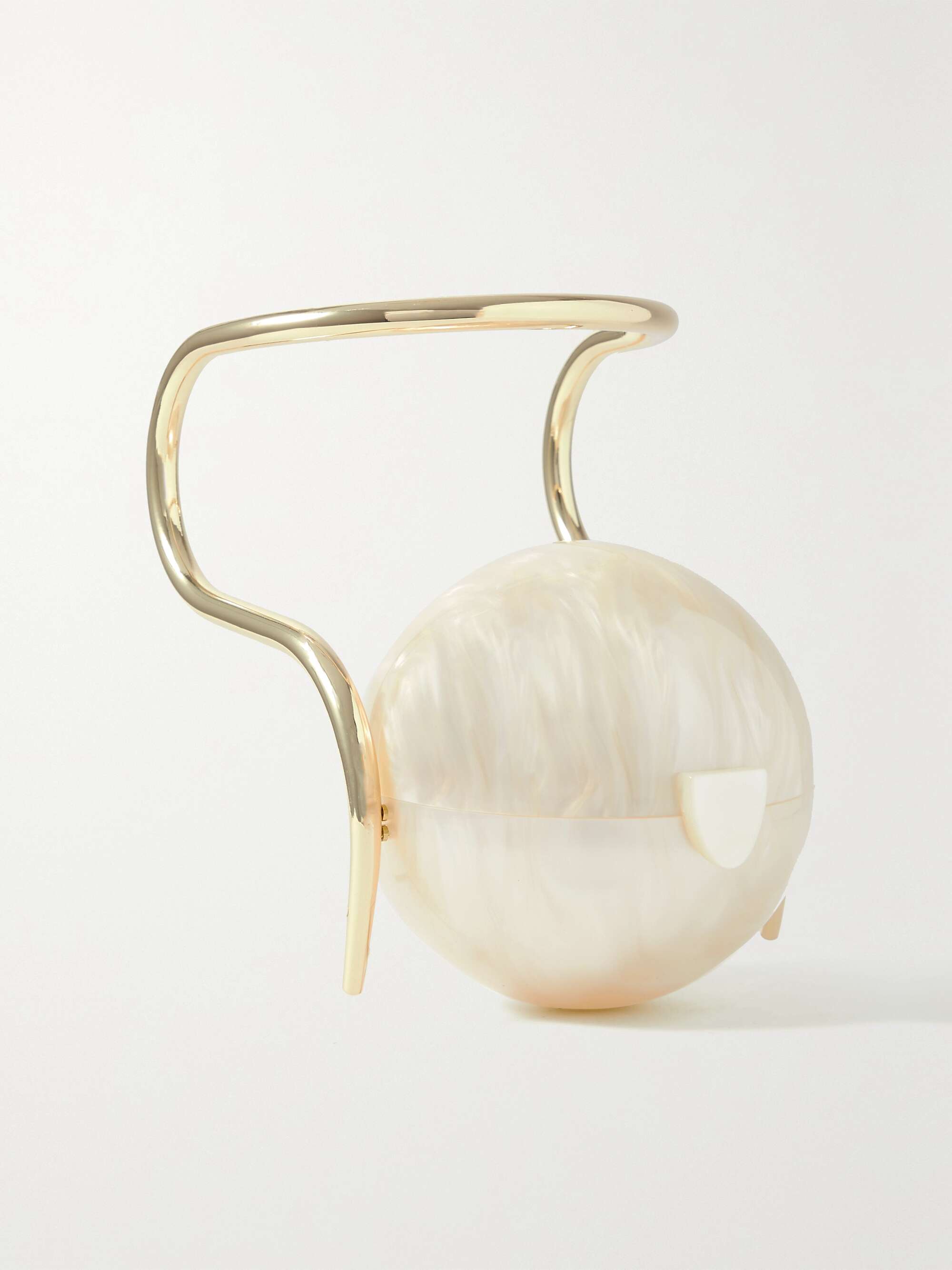 CULT GAIA Pearl acrylic and gold-tone tote | NET-A-PORTER