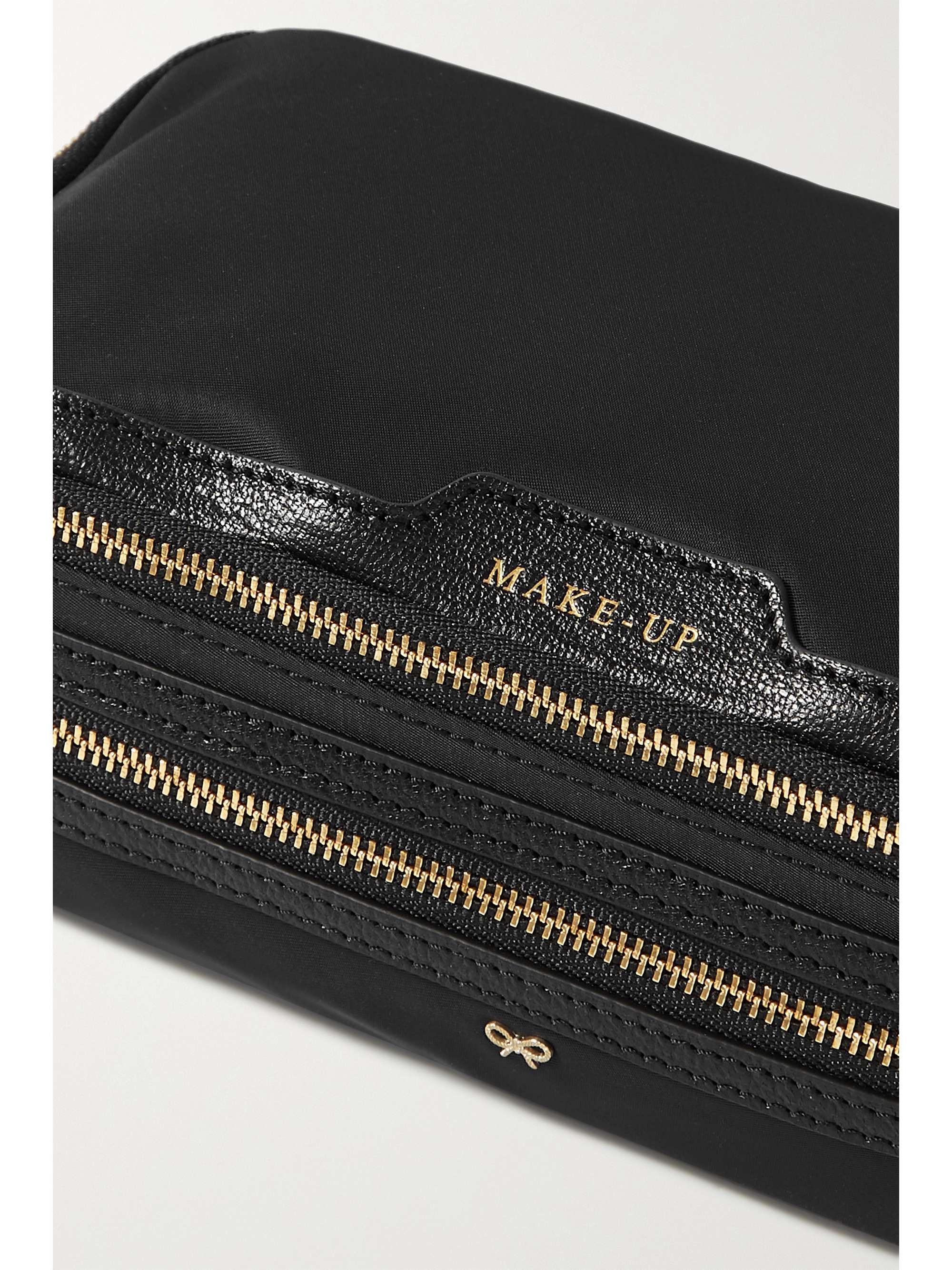 ANYA HINDMARCH + NET SUSTAIN Make Up leather-trimmed ECONYL cosmetics case