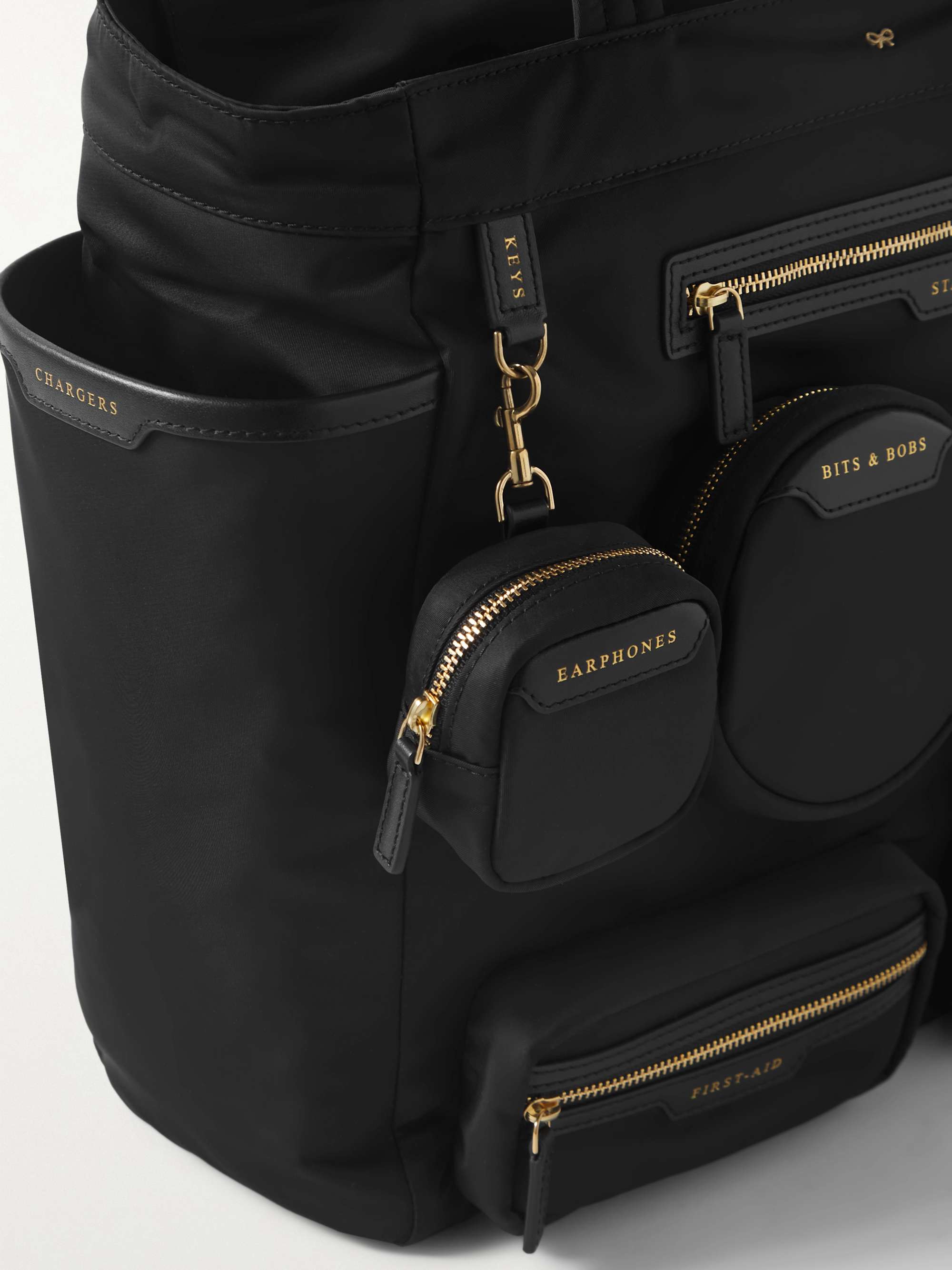 ANYA HINDMARCH + NET SUSTAIN Working From Home leather-trimmed recyeled shell tote