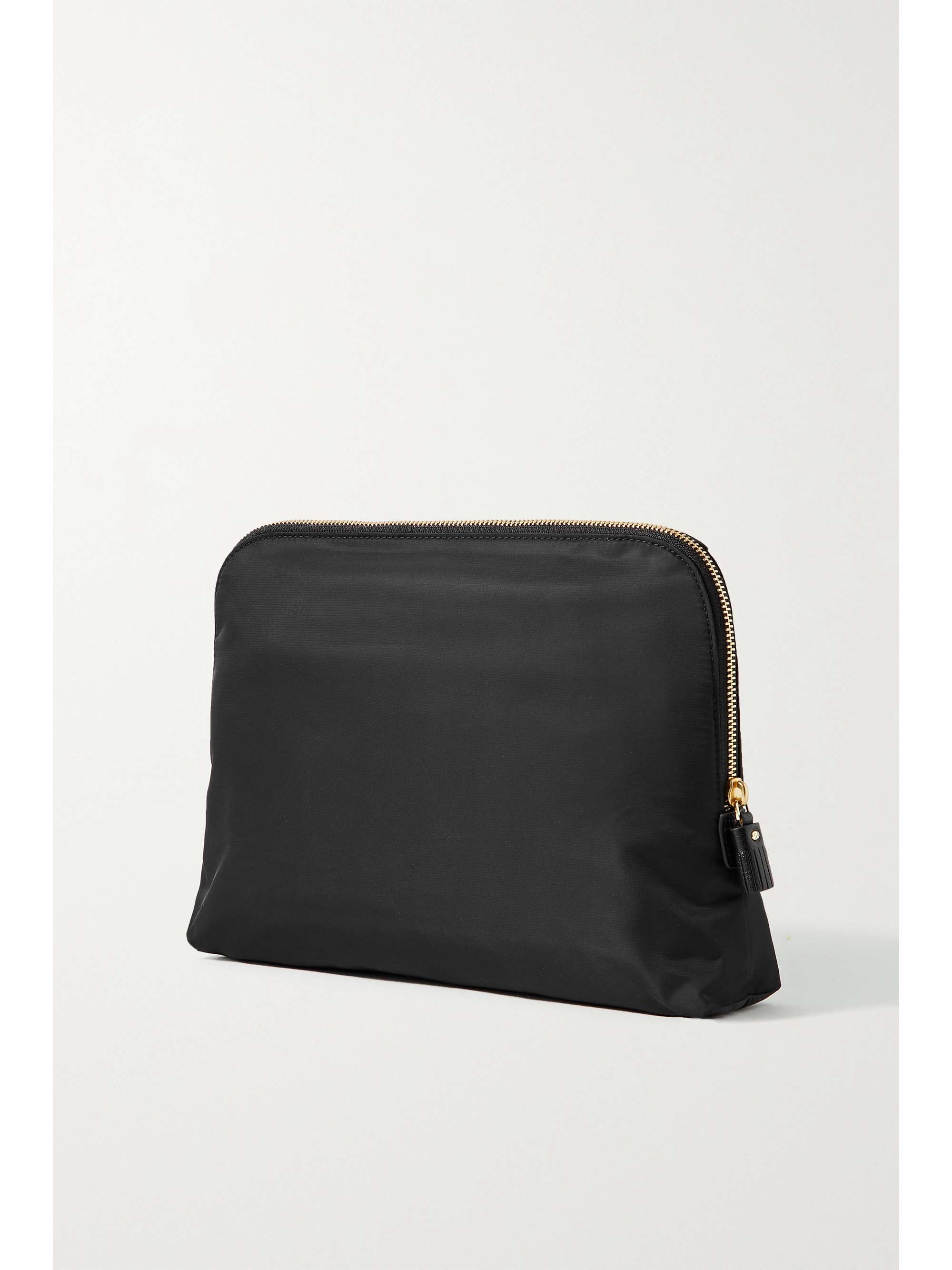 ANYA HINDMARCH + NET SUSTAIN Lotions and Potions leather-trimmed shell cosmetics case