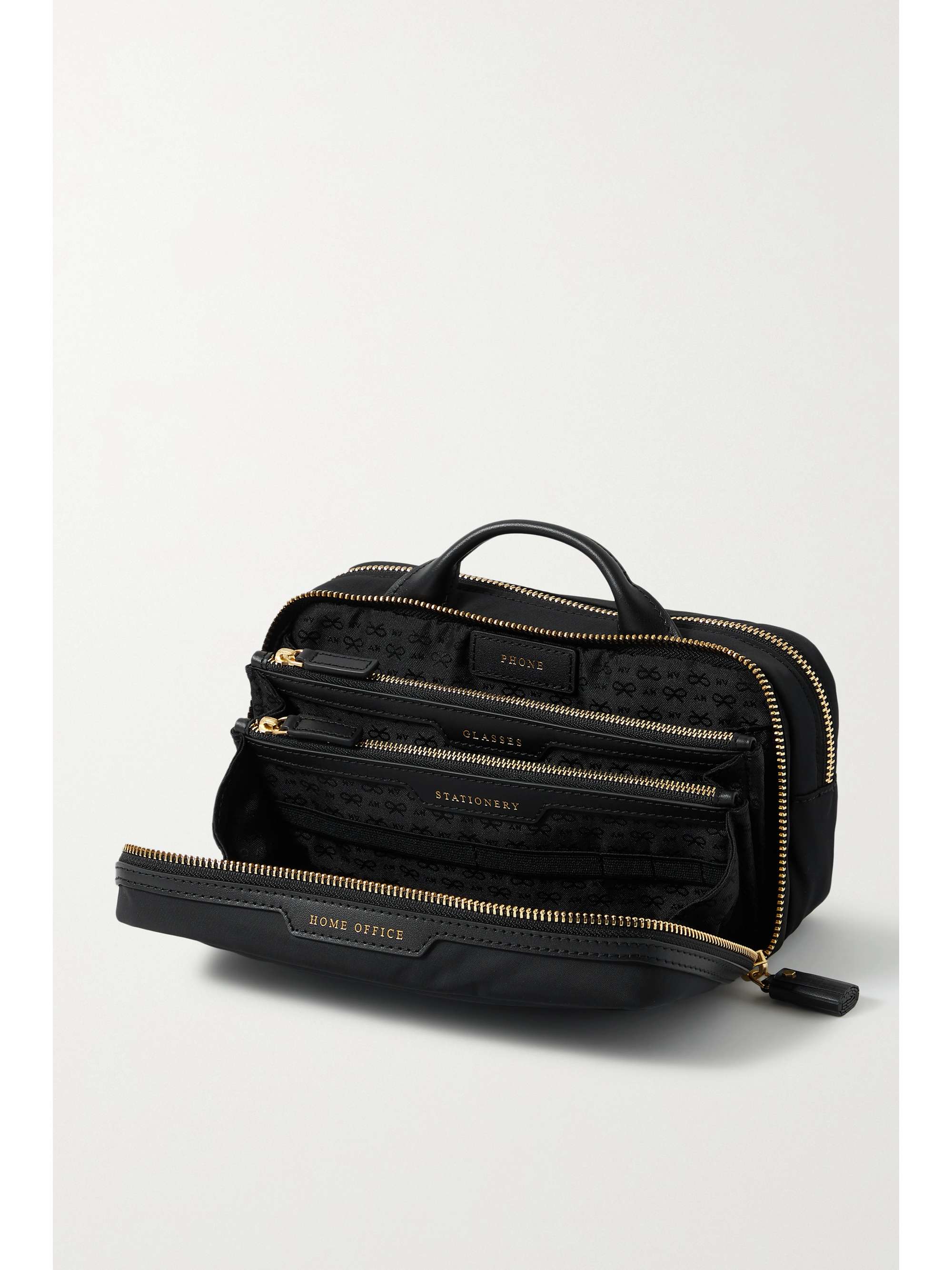 ANYA HINDMARCH Trousse en ECONYL à finitions en cuir Home Office - NET SUSTAIN