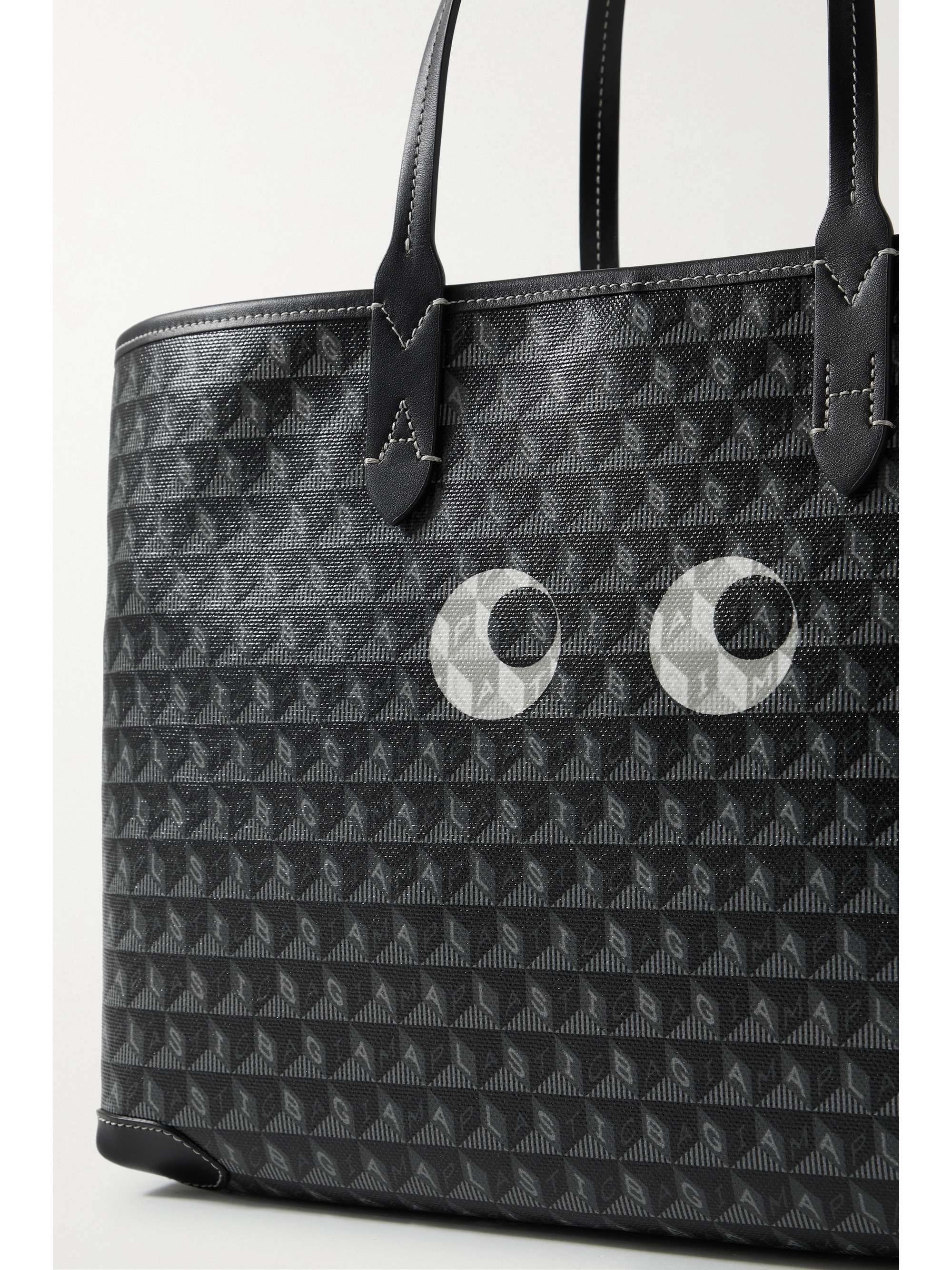 ANYA HINDMARCH + NET SUSTAIN I Am A Plastic Bag Eyes large leather