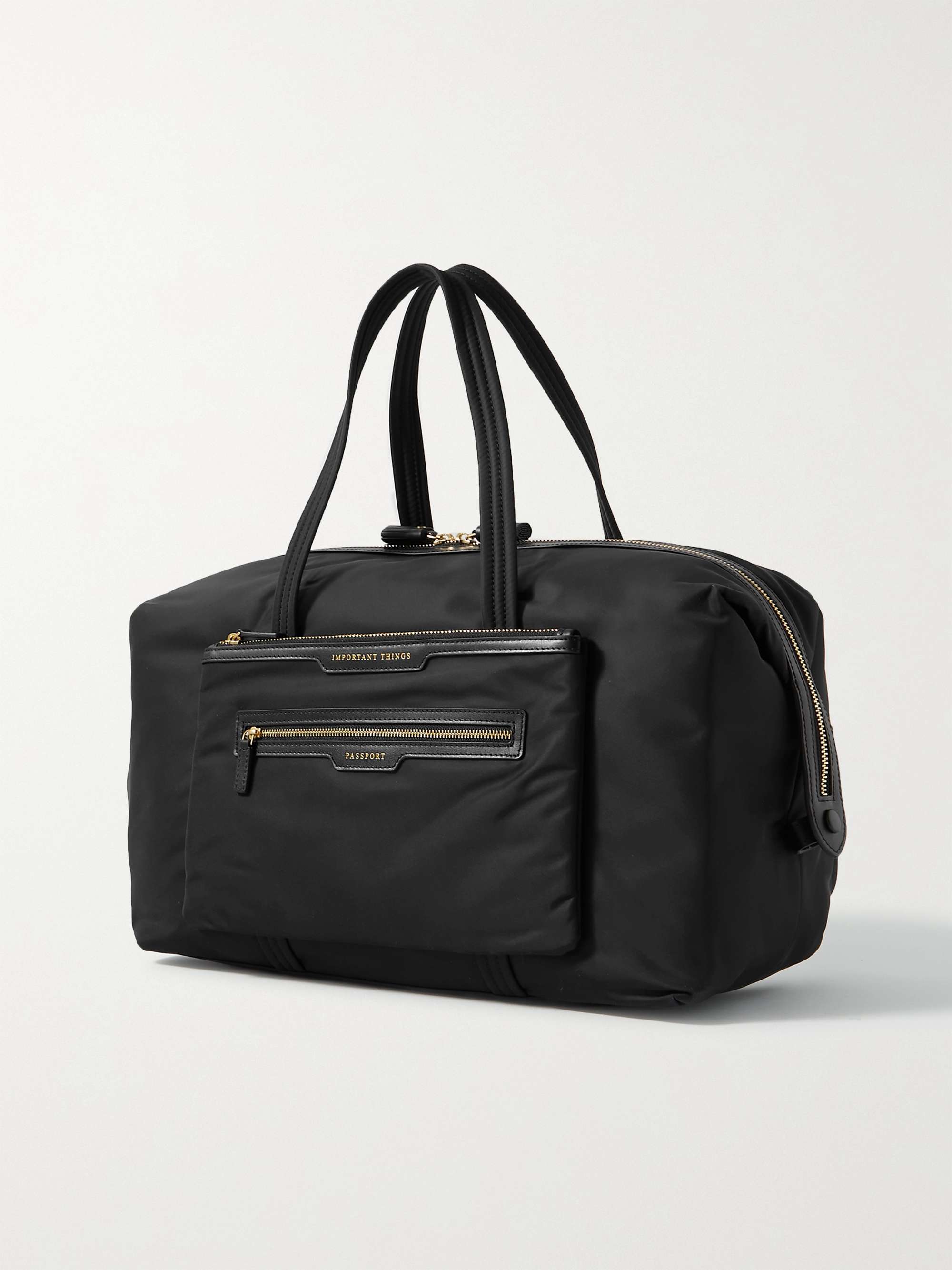 ANYA HINDMARCH + NET SUSTAIN Inflight leather-trimmed recycled shell weekend bag