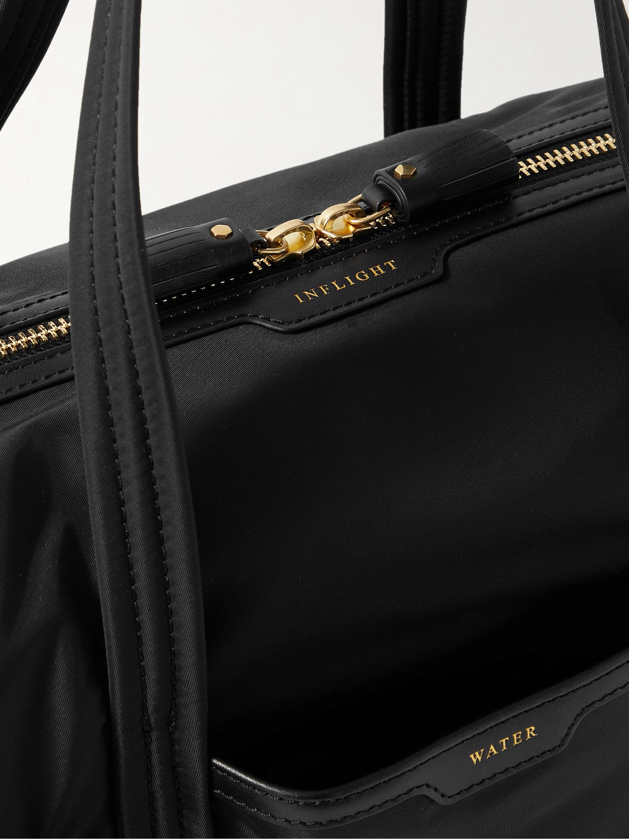 ANYA HINDMARCH + NET SUSTAIN Inflight leather-trimmed recycled shell weekend bag