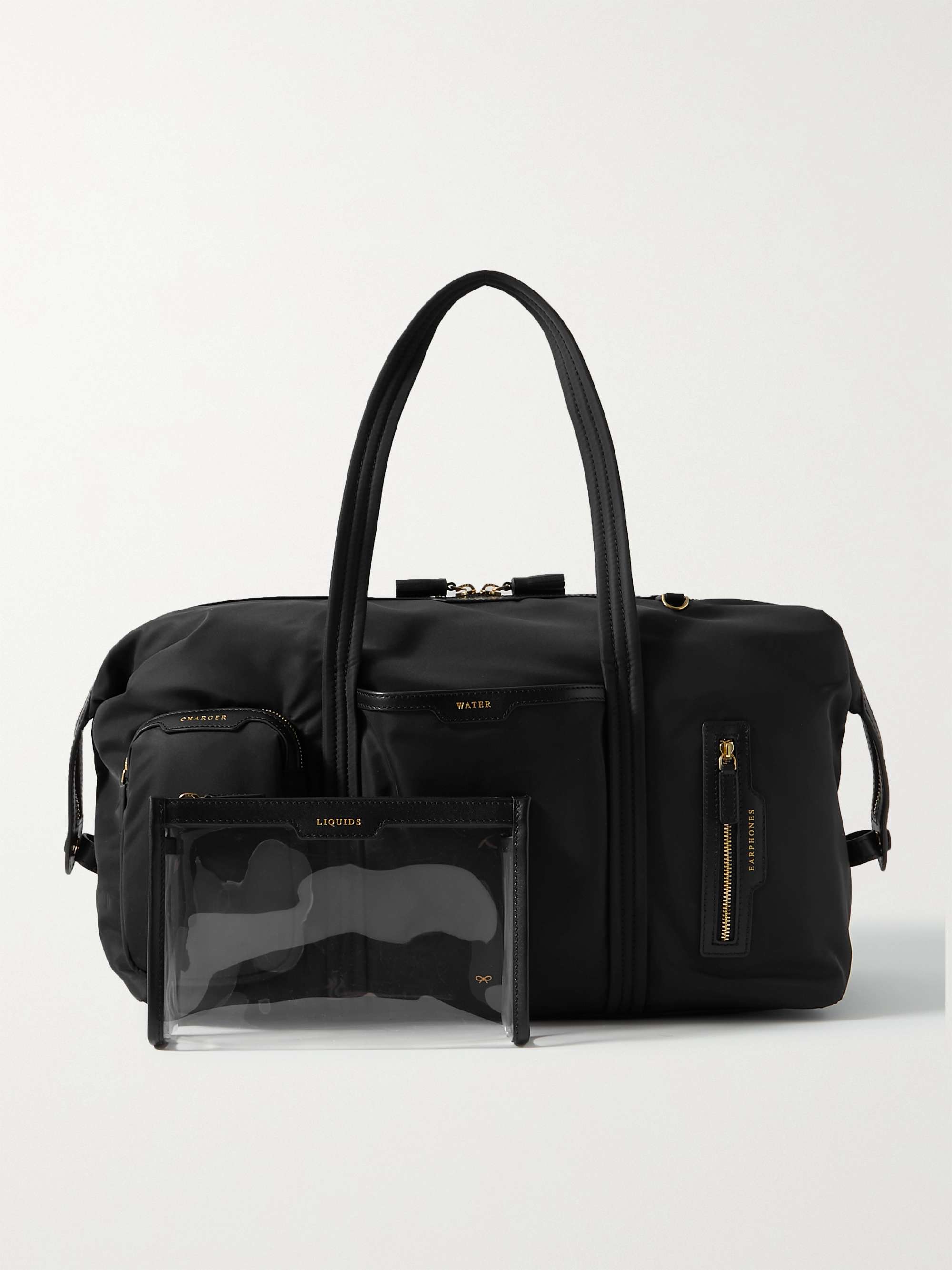ANYA HINDMARCH + NET SUSTAIN Inflight leather-trimmed recycled shell weekend bag