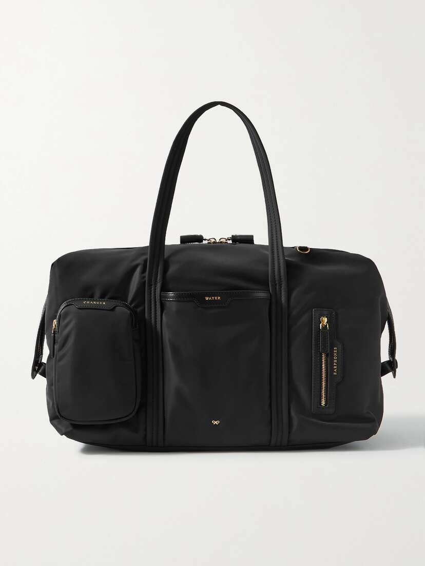 Anya Hindmarch + Net Sustain Inflight Leather-trimmed Econyl Weekend Bag