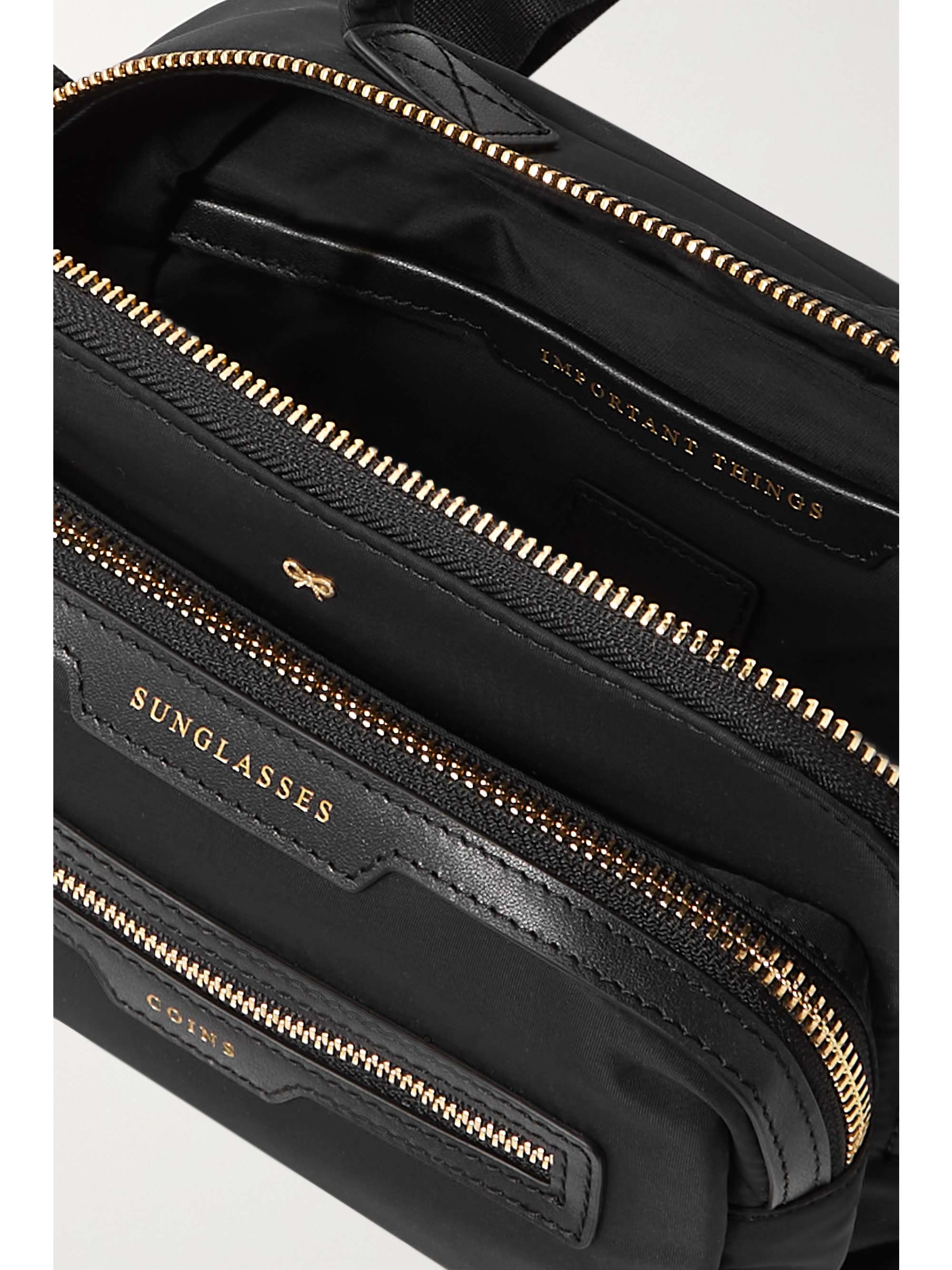 ANYA HINDMARCH + NET SUSTAIN leather-trimmed recycled shell shoulder bag