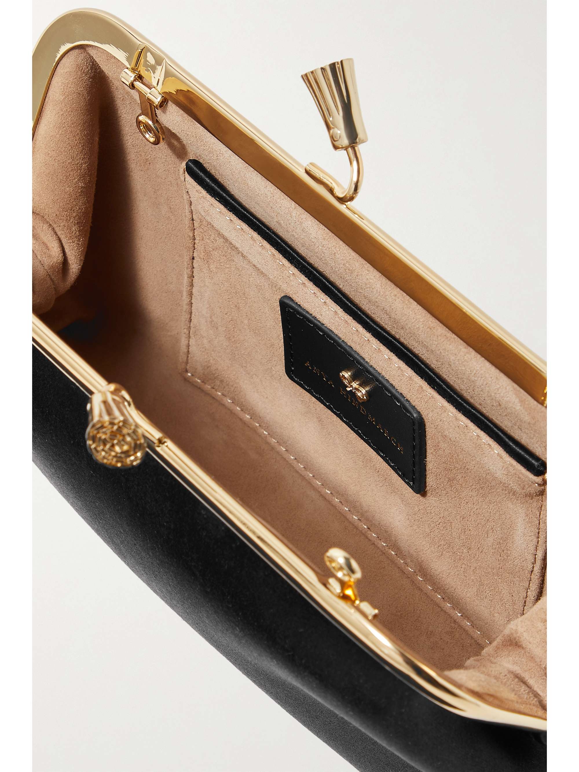 ANYA HINDMARCH Maud recycled satin clutch