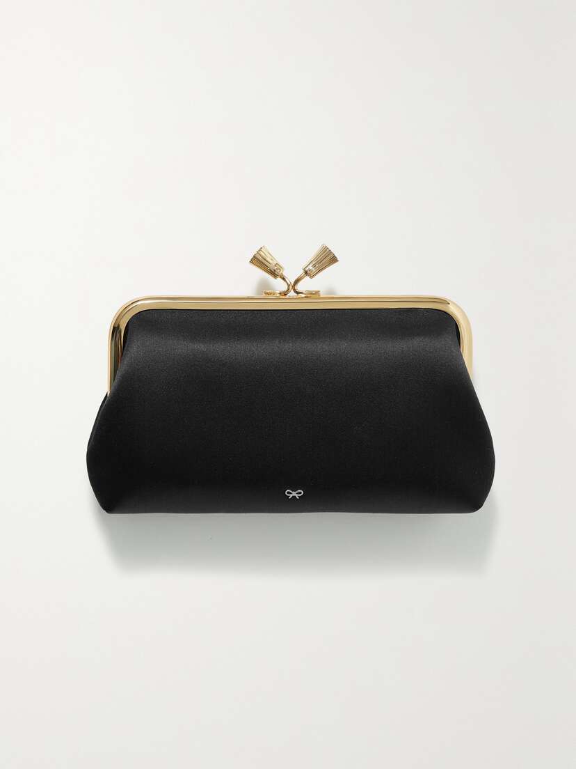 Anya Hindmarch + Net Sustain Maud Satin Clutch