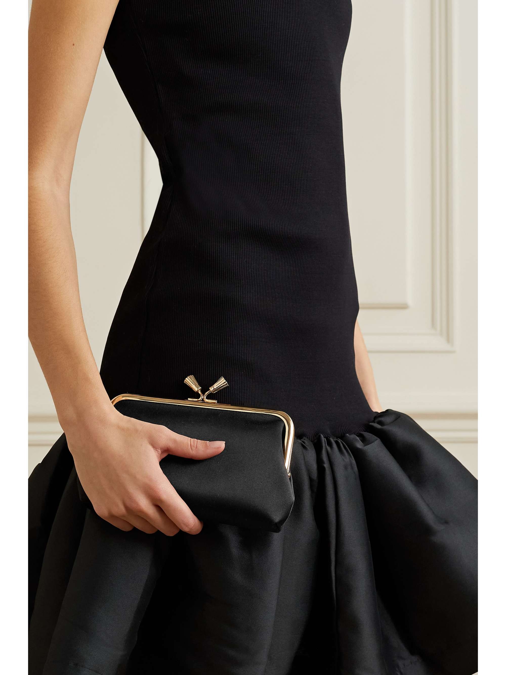 ANYA HINDMARCH Maud recycled satin clutch