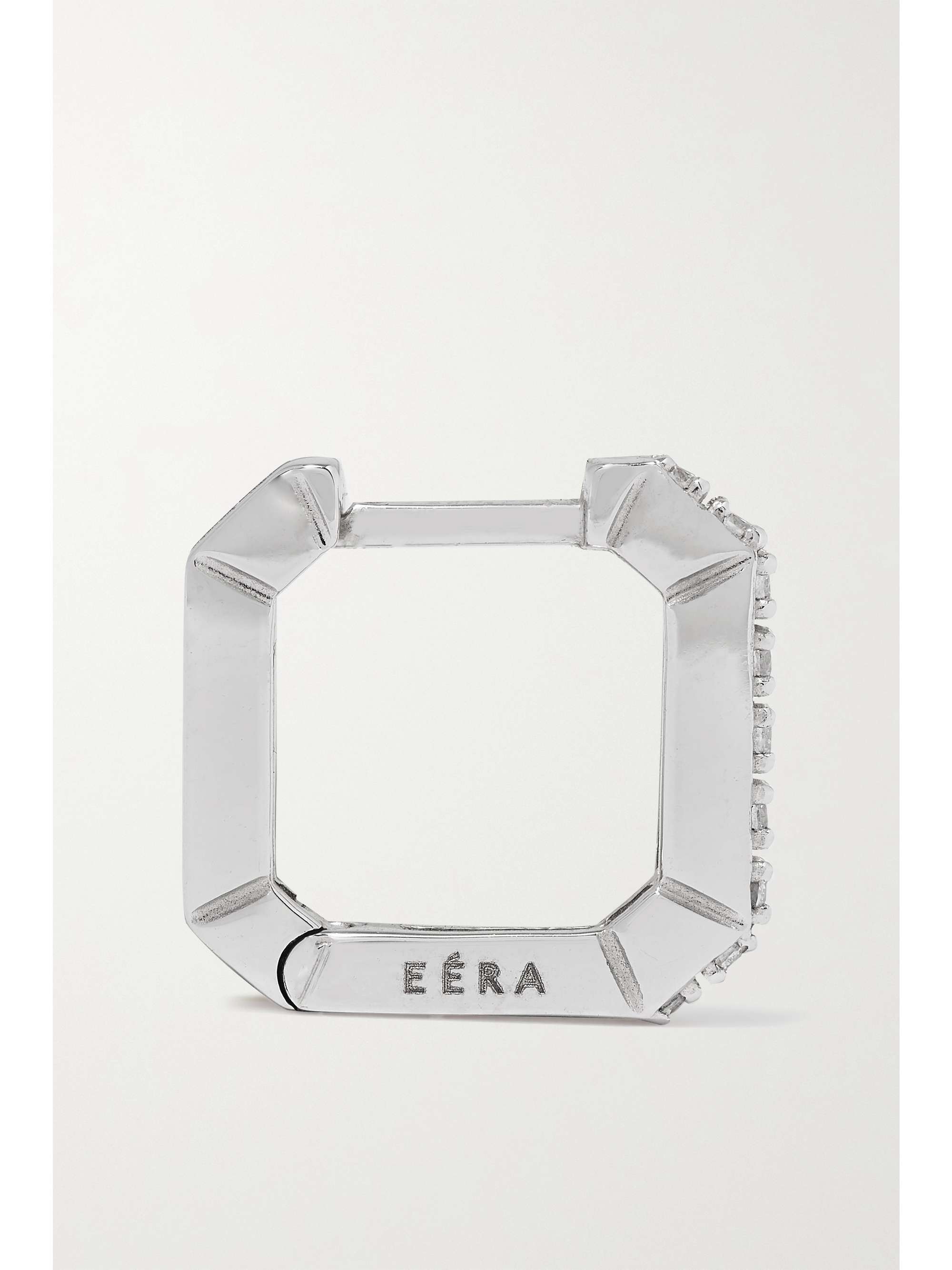EÉRA 18-karat white gold diamond single earring