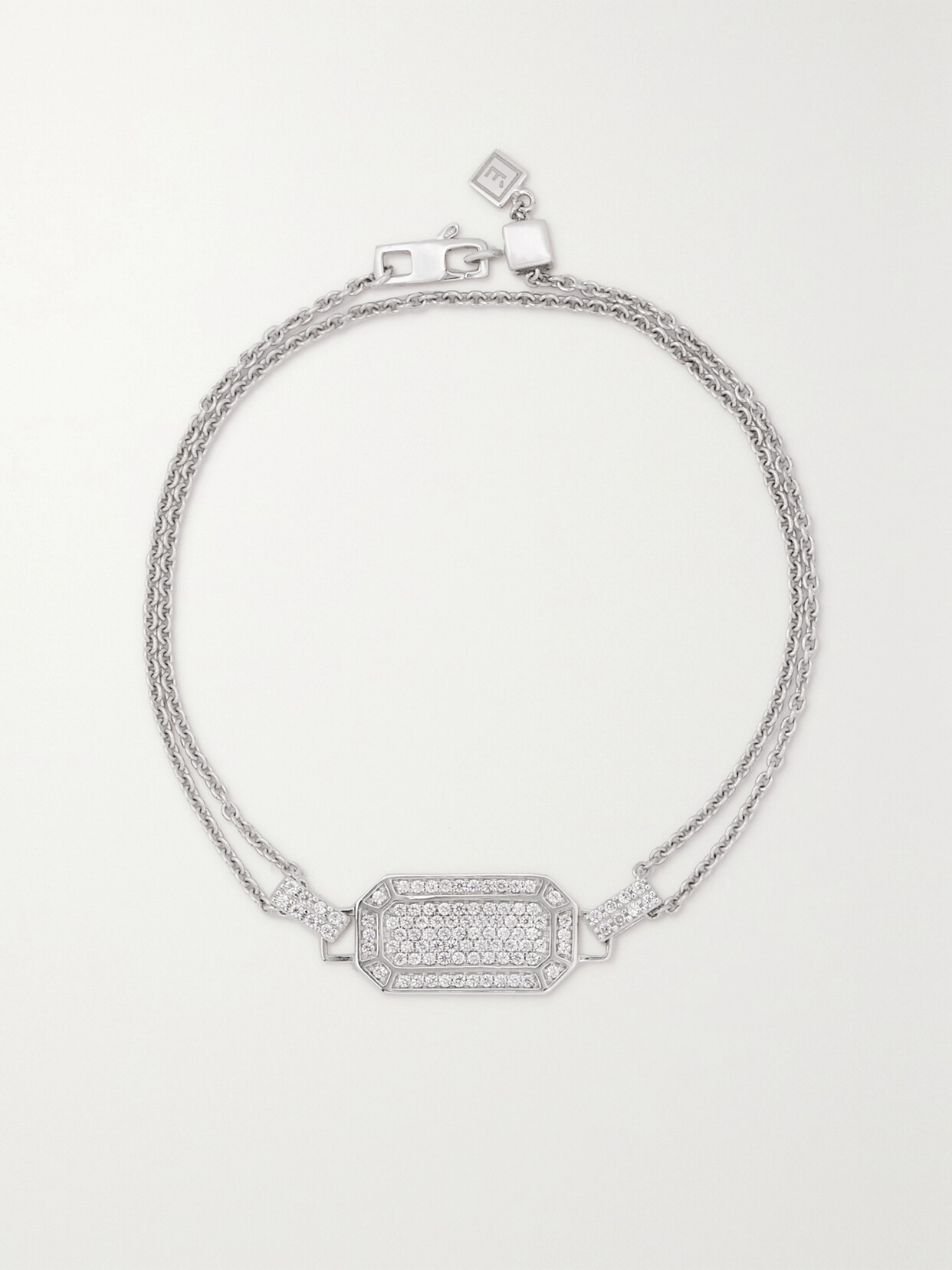EÉRA – 18-karat White Gold Diamond Bracelet – One size