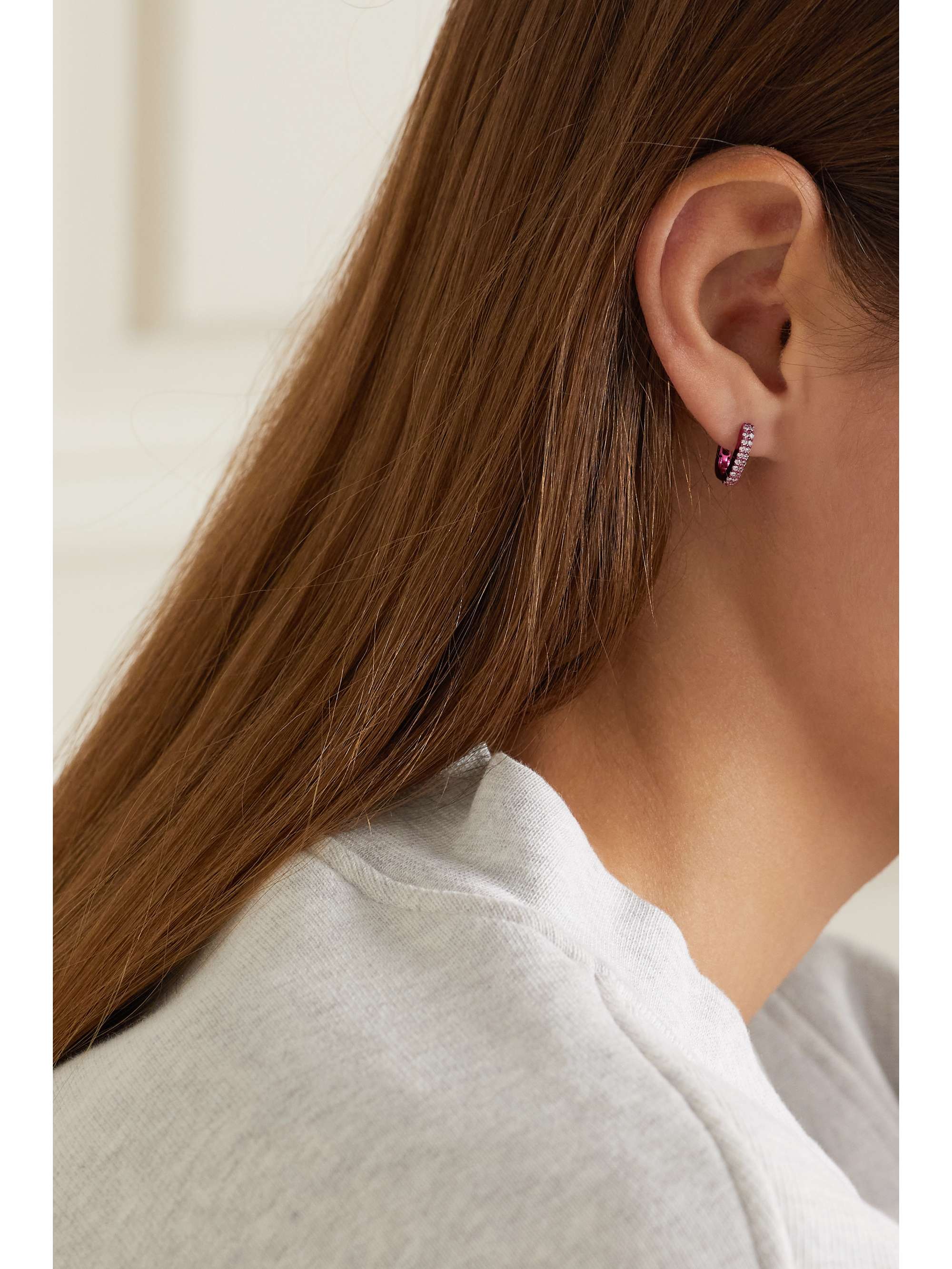 cartier love single earring white gold
