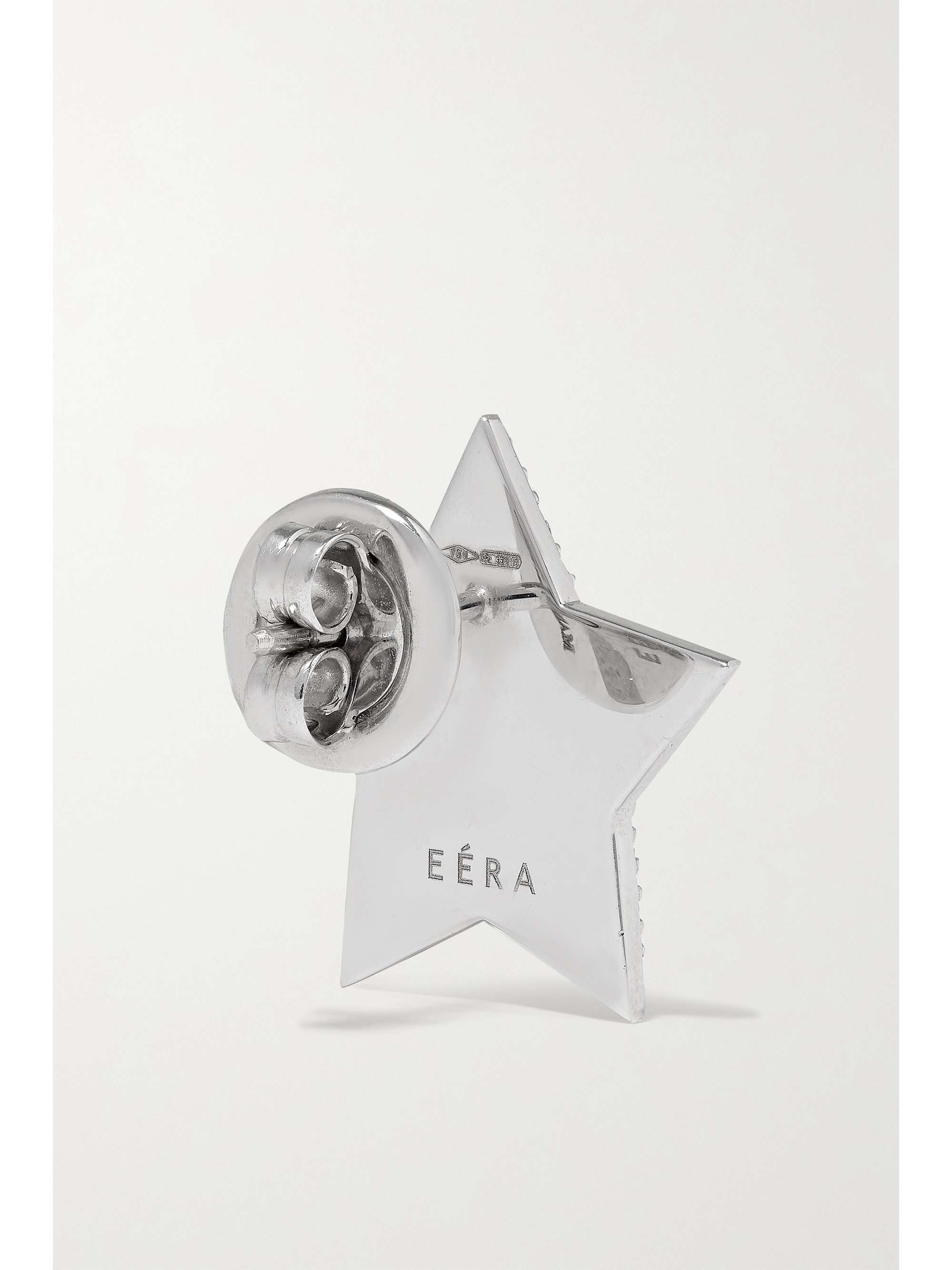 EÉRA 18-karat white gold diamond single earring