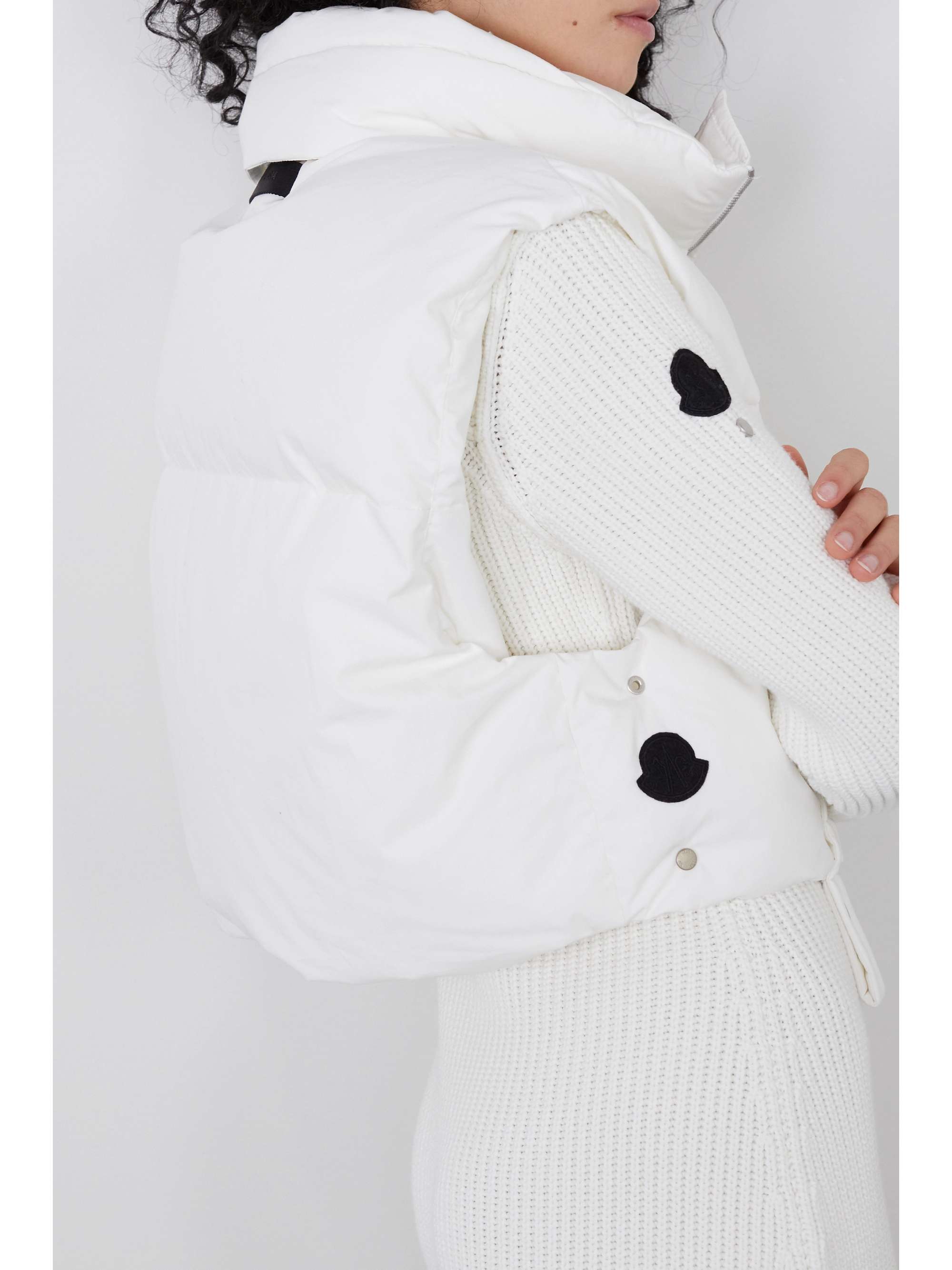 MONCLER GENIUS + 6 Moncler 1017 ALYX 9SM Fraxinus cropped cotton-poplin down vest