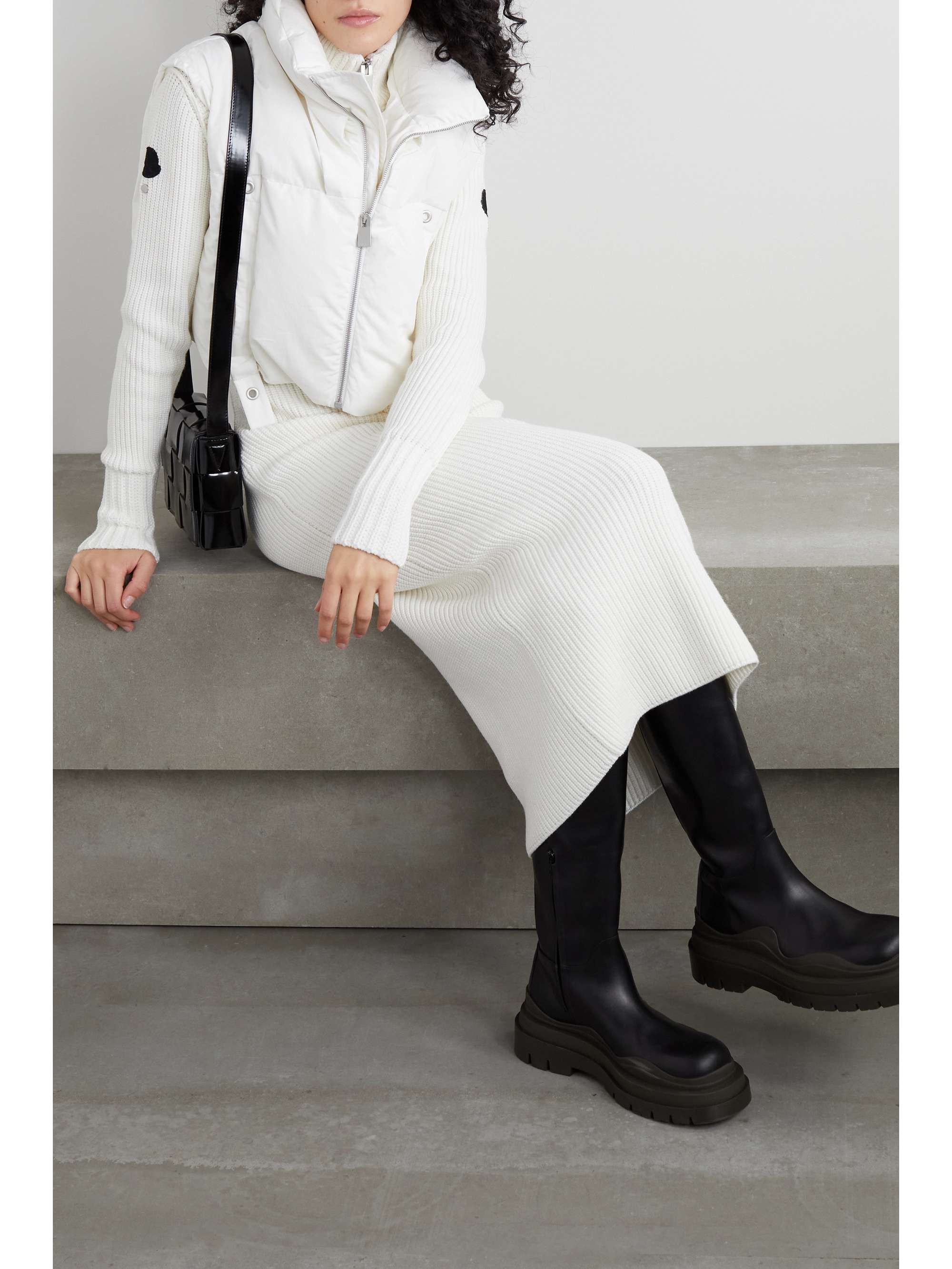 MONCLER GENIUS + 6 Moncler 1017 ALYX 9SM Fraxinus cropped cotton-poplin down vest