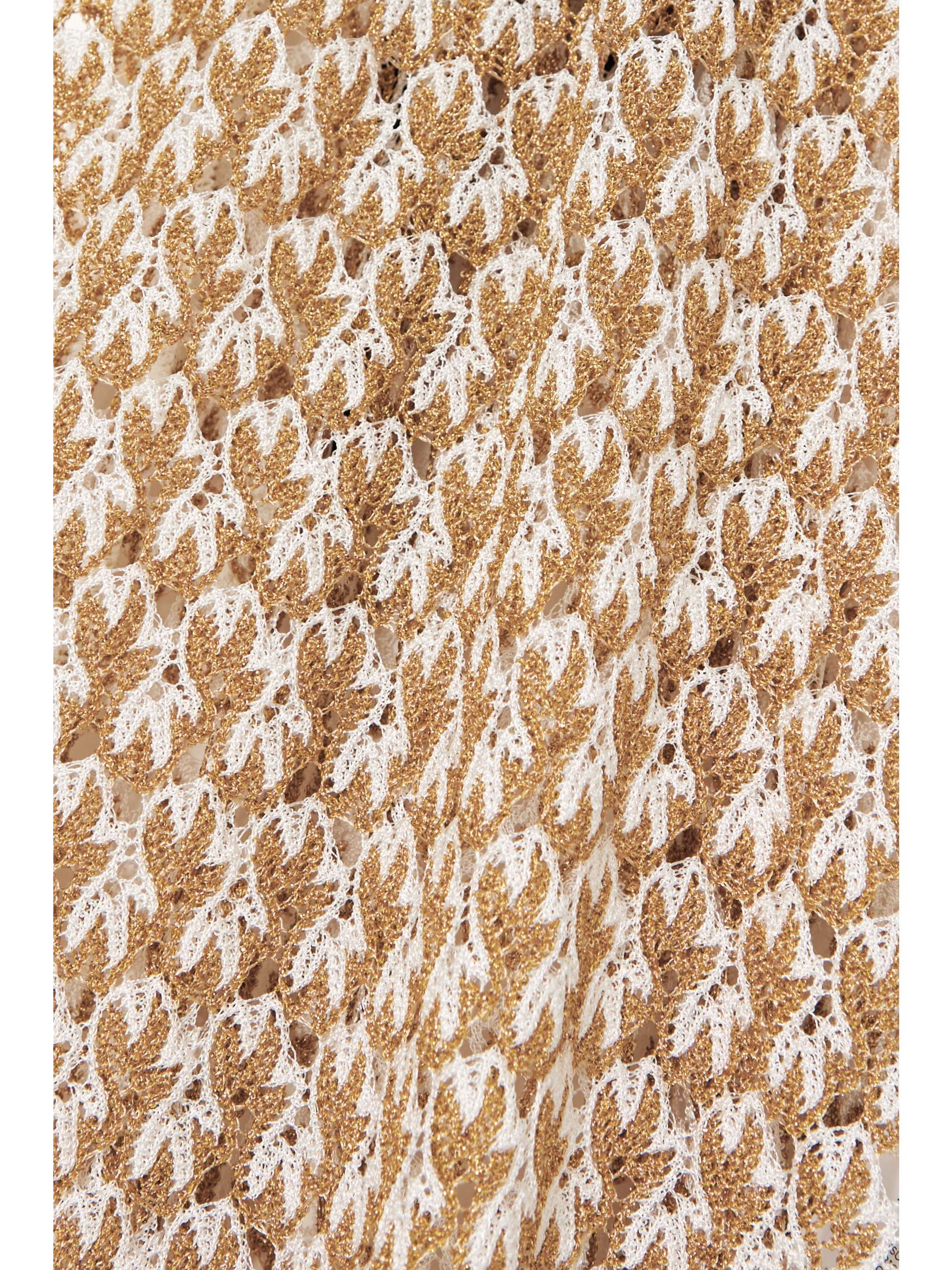 MISSONI Mare openback metallic crochetknit maxi dress NETAPORTER