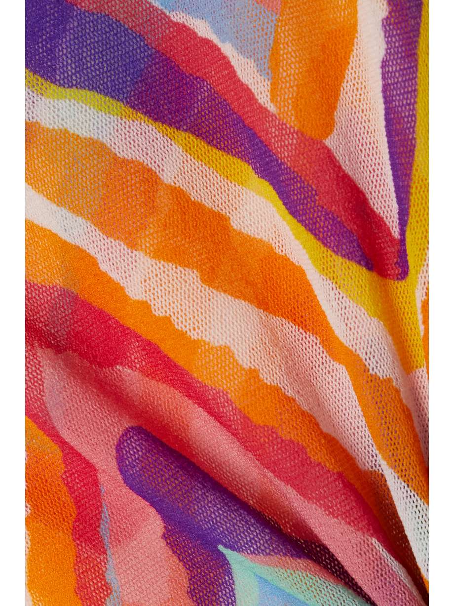 Red Cutout printed mesh maxi dress MISSONI NETAPORTER