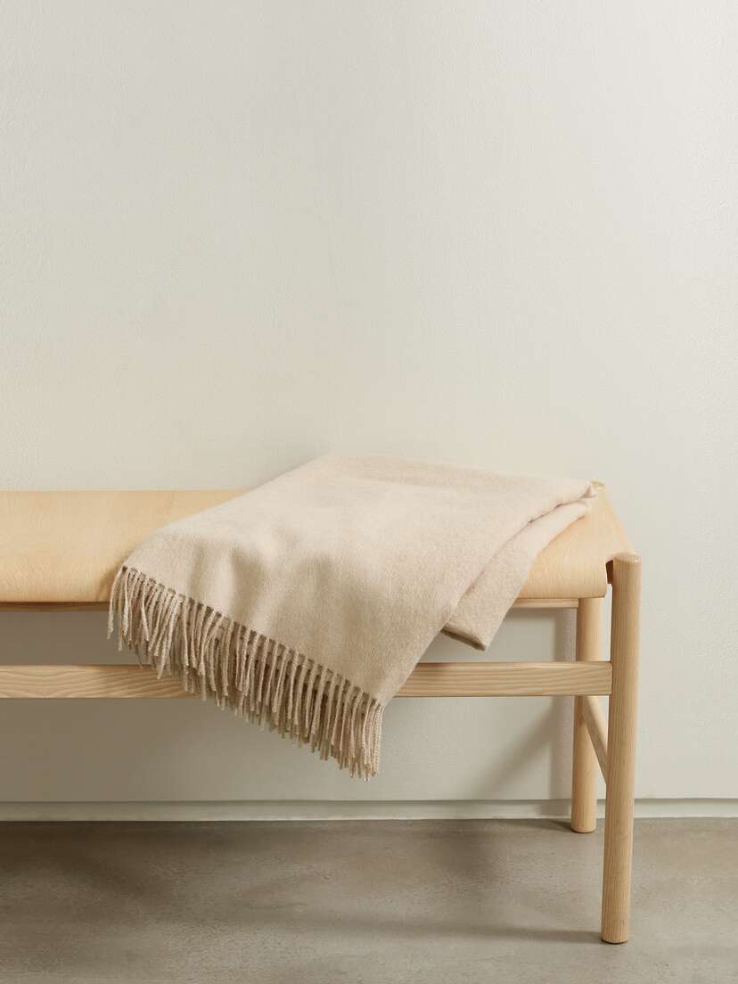 Soho Home Maria Fringed Alpaca Blanket