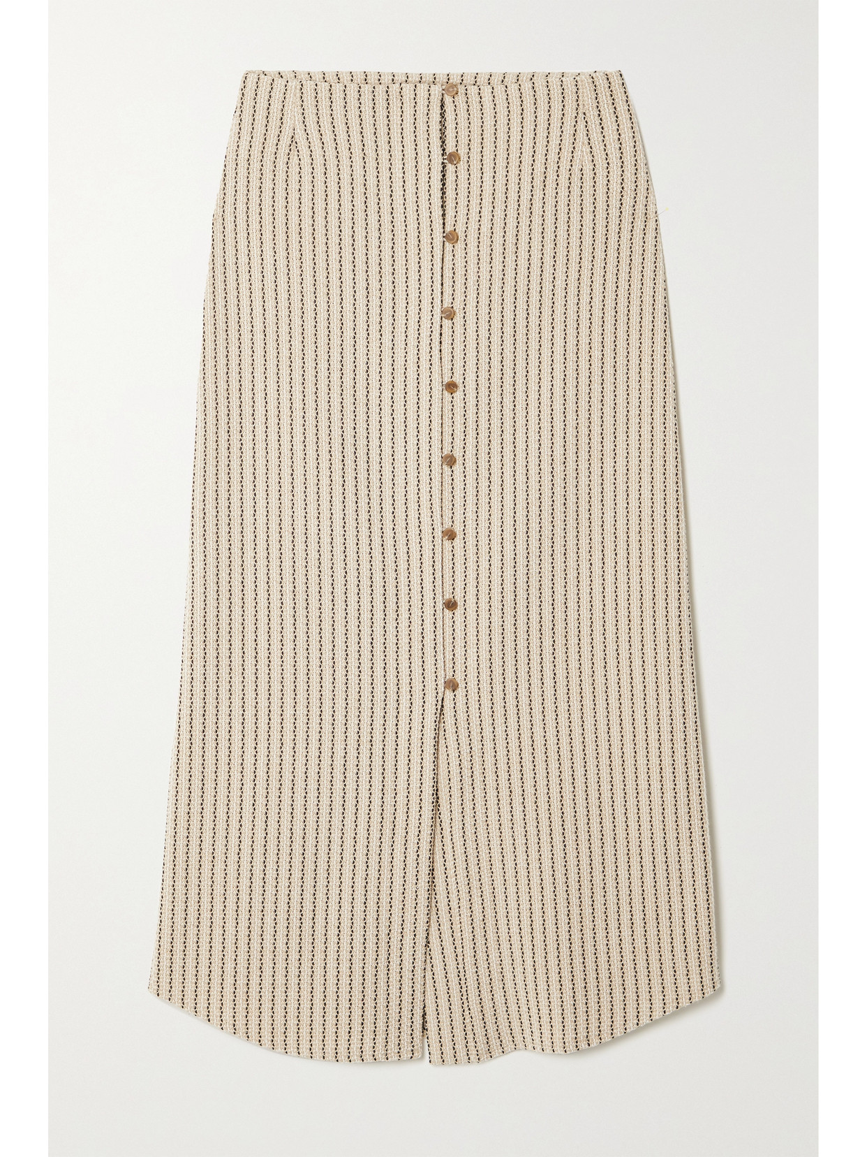 AAIZÉL + Net Sustain Striped Woven Maxi Skirt - Neutrals