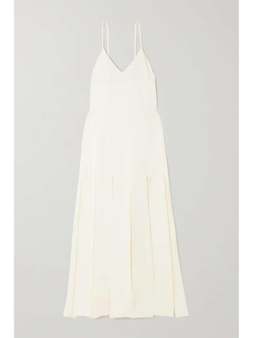 ANNA QUAN Athena Crepe Midi Dress - UK 14