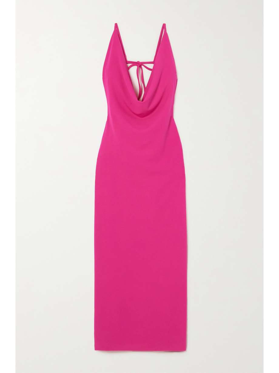 Open Back Draped Maxi