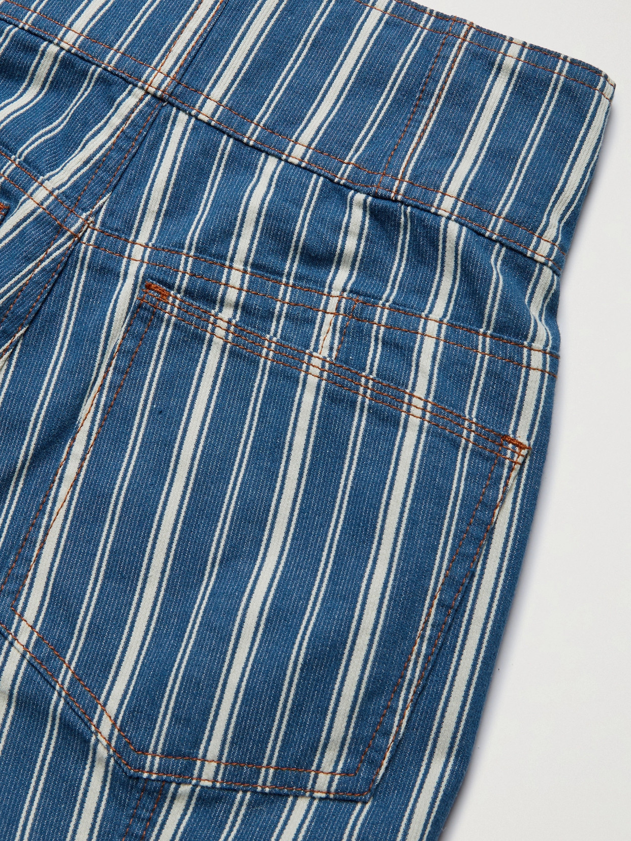 Marlowe Striped High-Rise Wide- Leg
