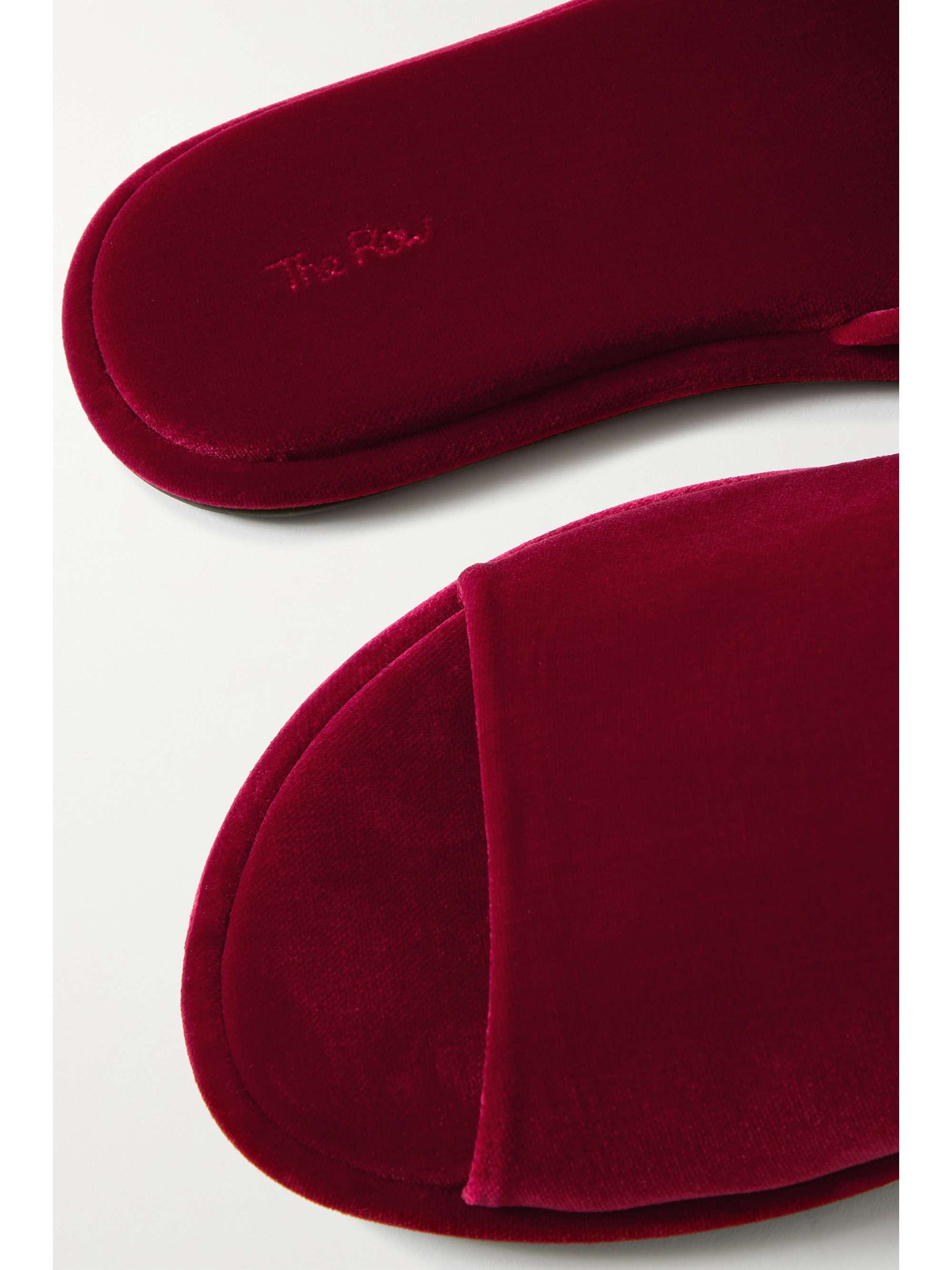 THE ROW Canal satin slides