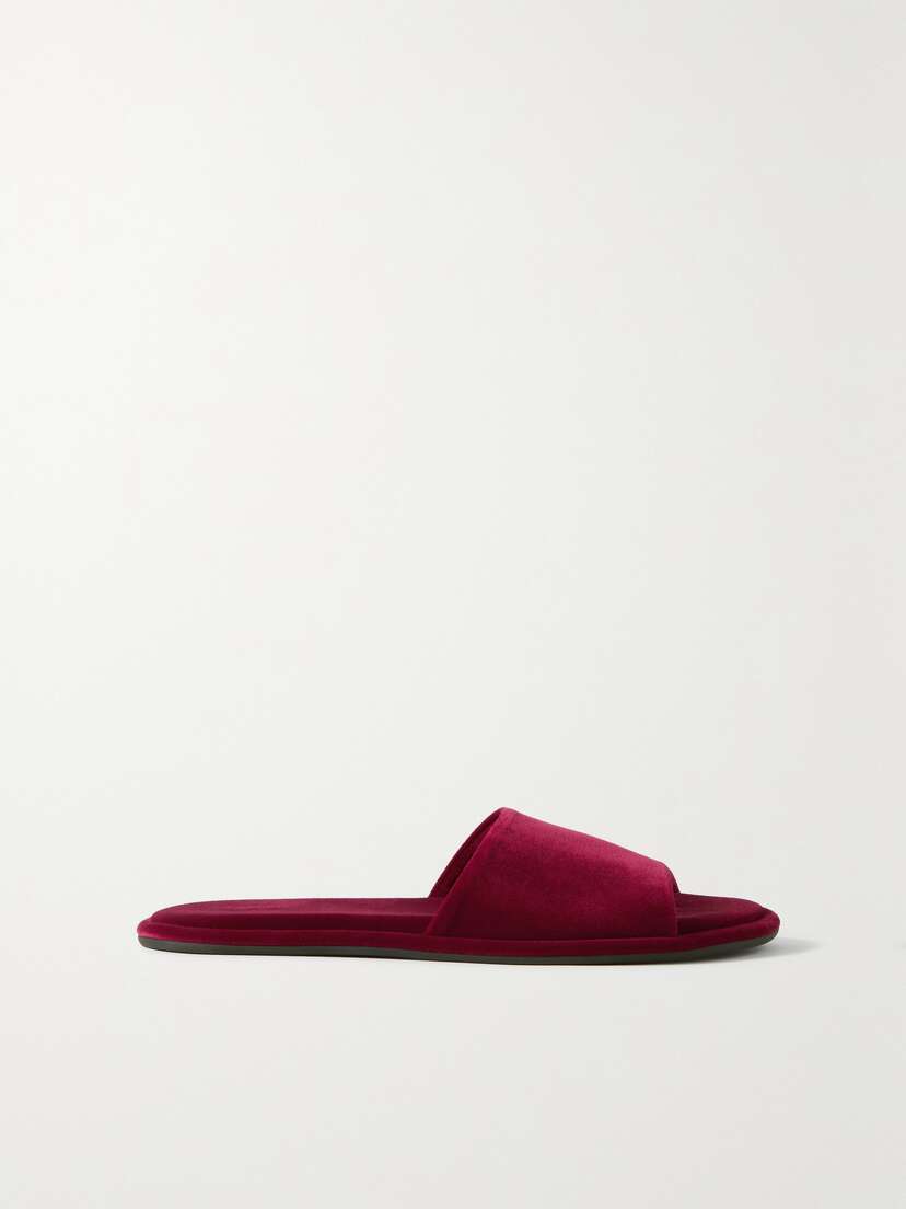 The Row Canal Velvet Slides