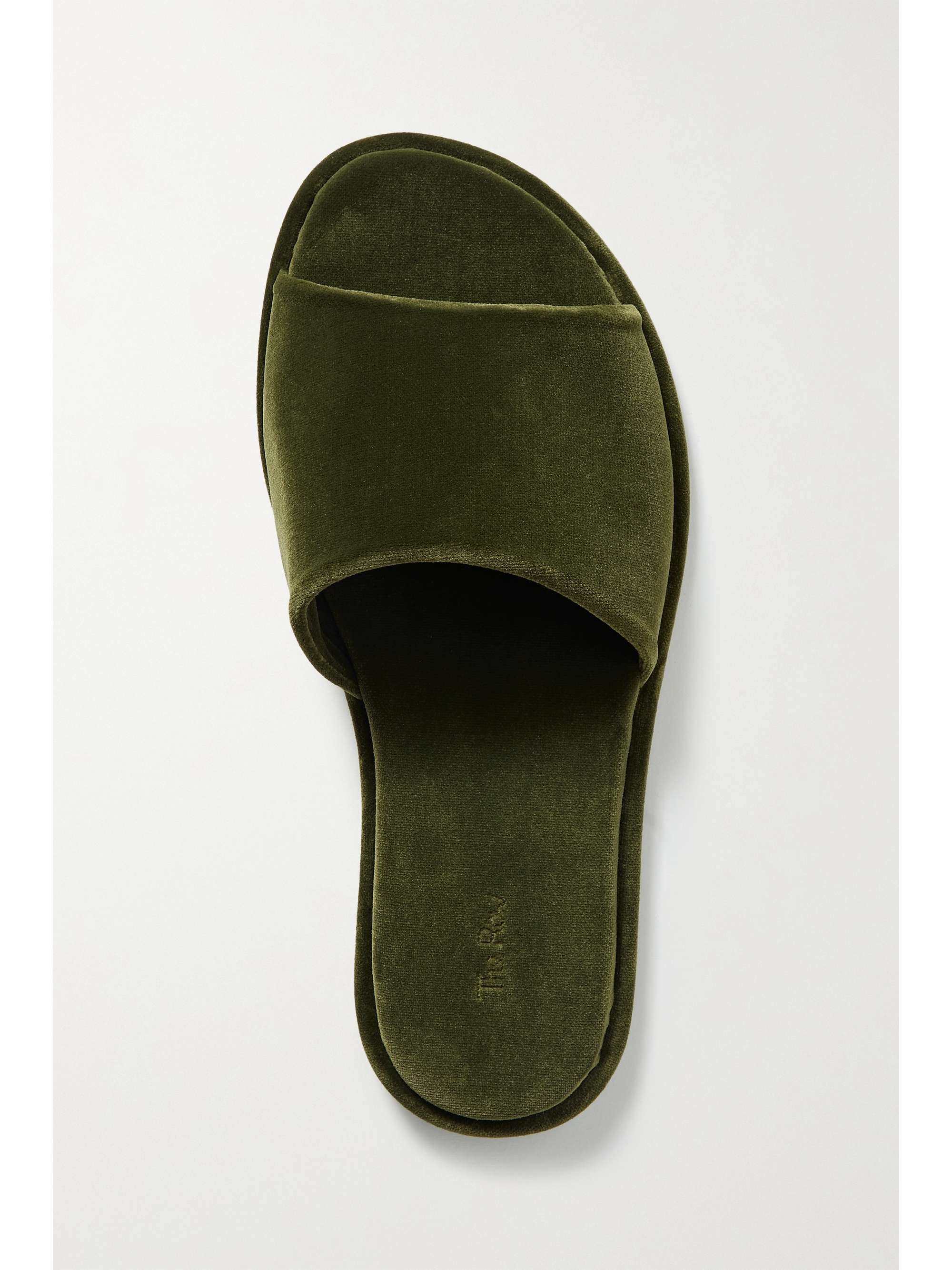 THE ROW Canal satin slides
