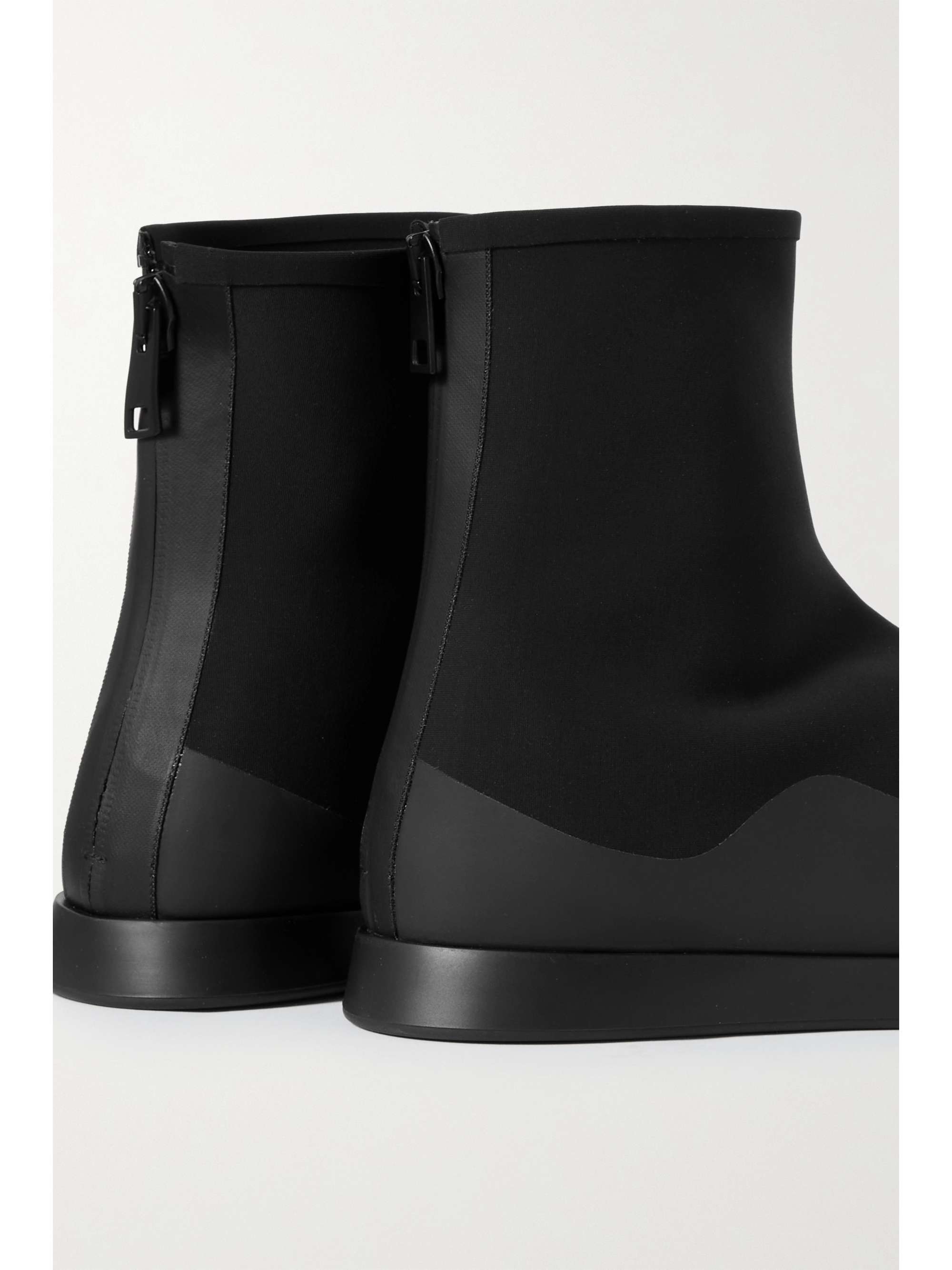 THE ROW Rubbertrimmed scuba ankle boots NETAPORTER