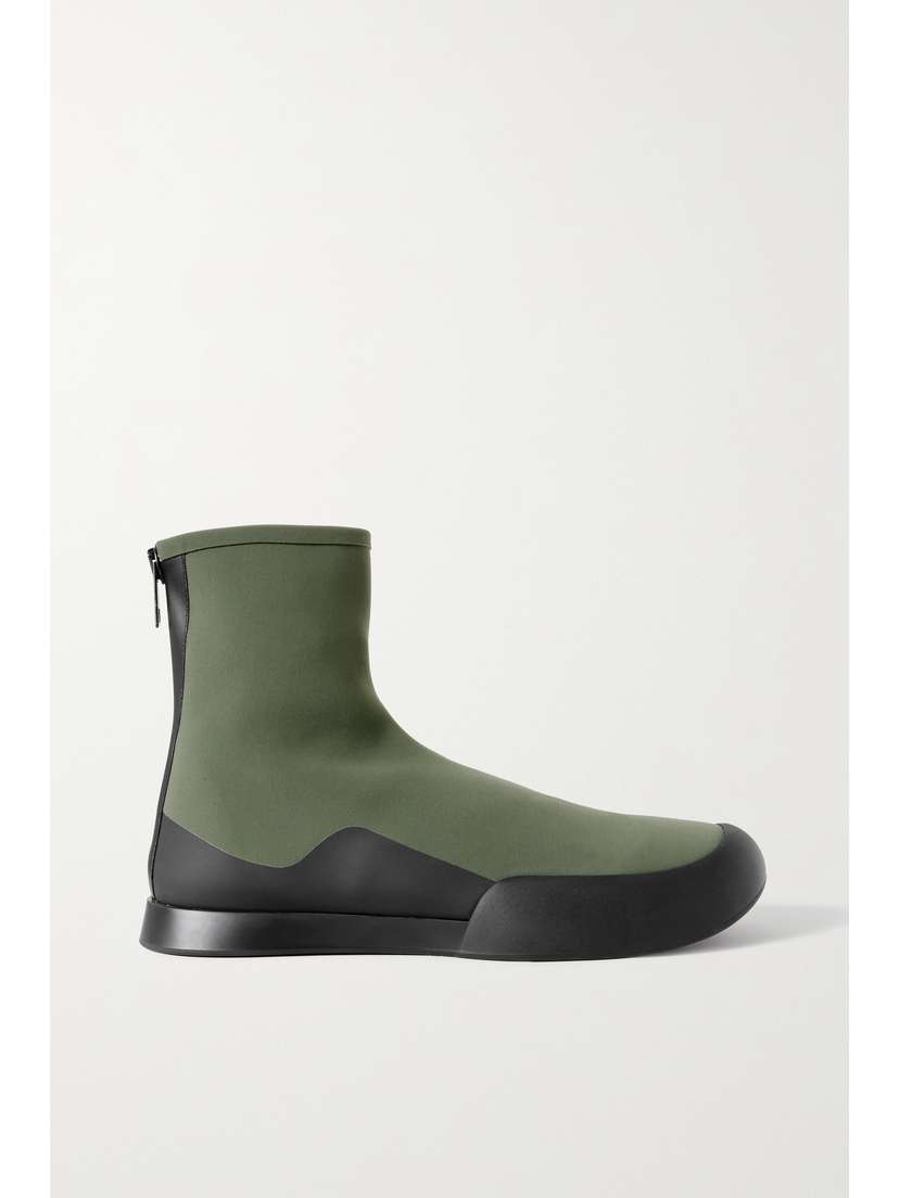 The Row — TR rubber-trimmed scuba ankle boots